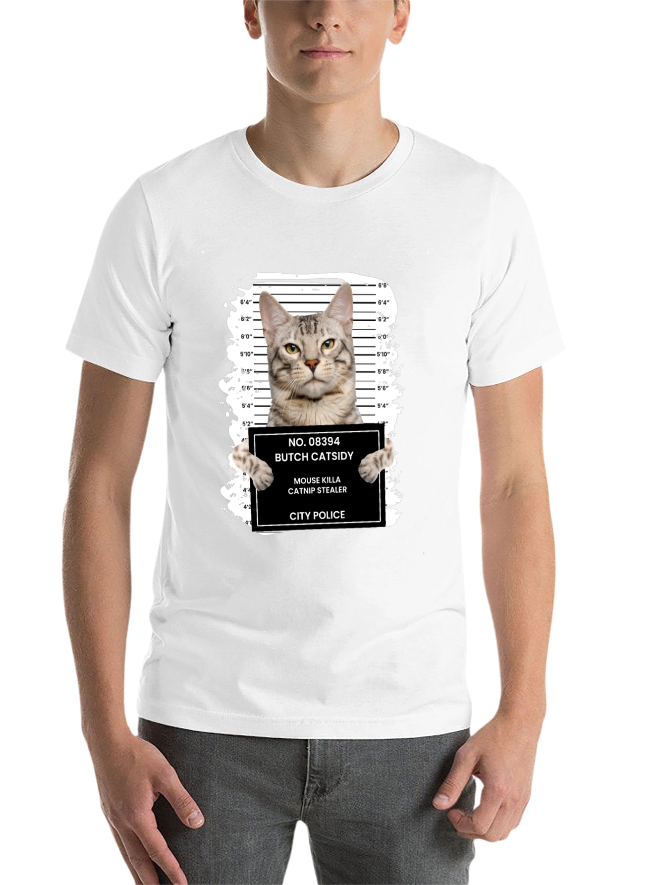 Black Butch Catsidy Mugshot T-Shirt view 14