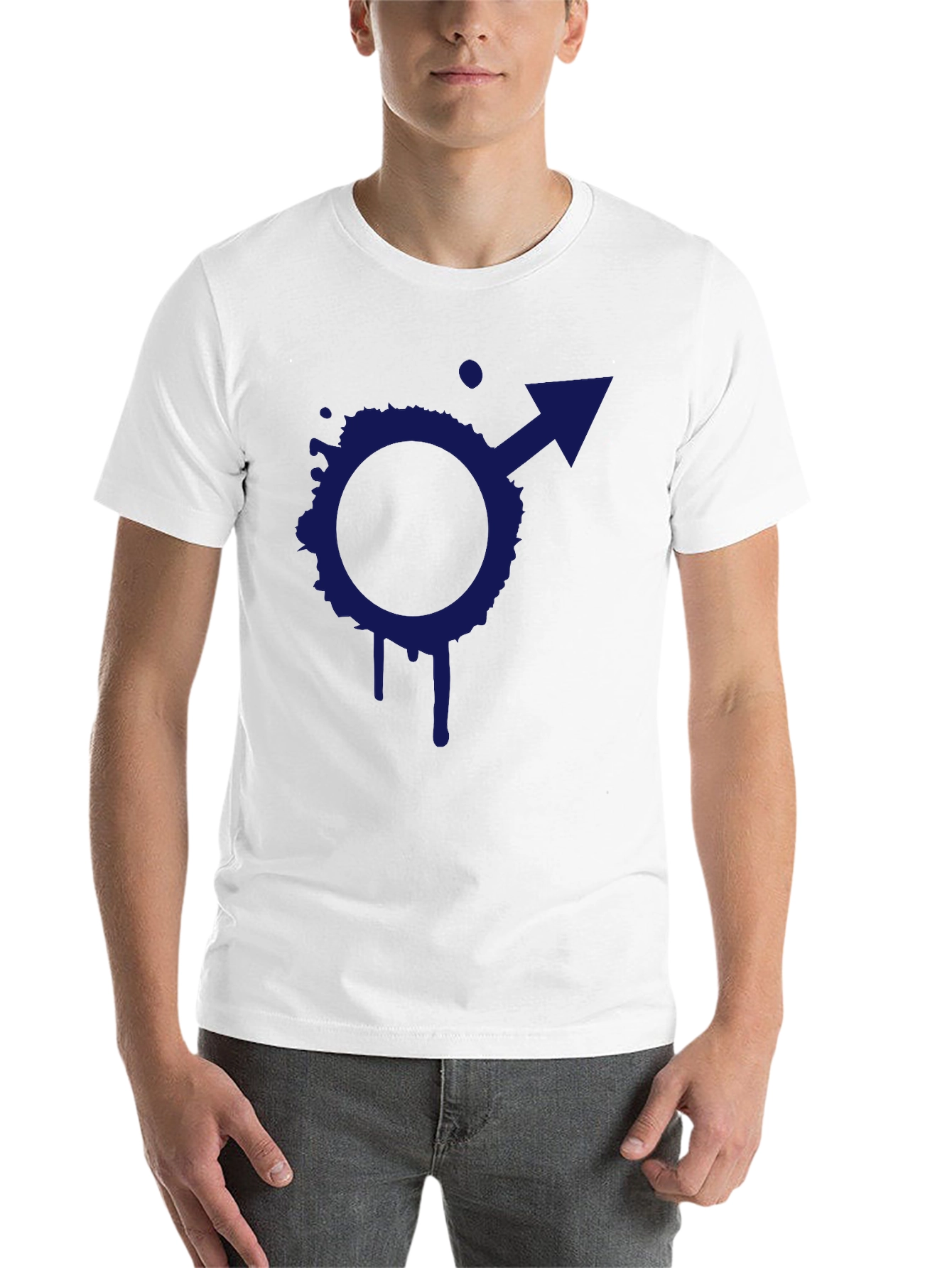 Black Cool Symbol Graphic Black T-Shirt view 14