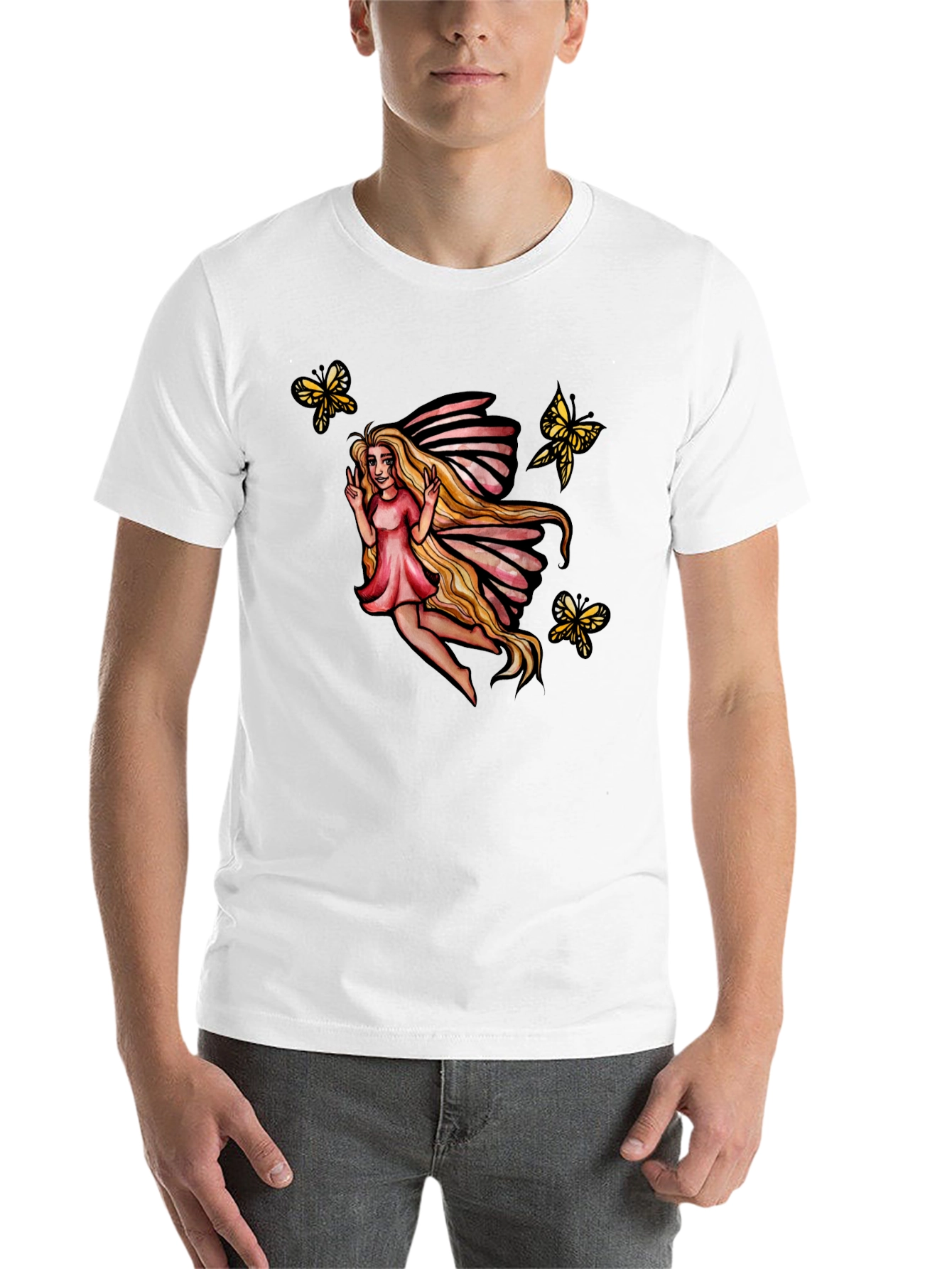 Black Fairy T-Shirt - Magical Design view 14