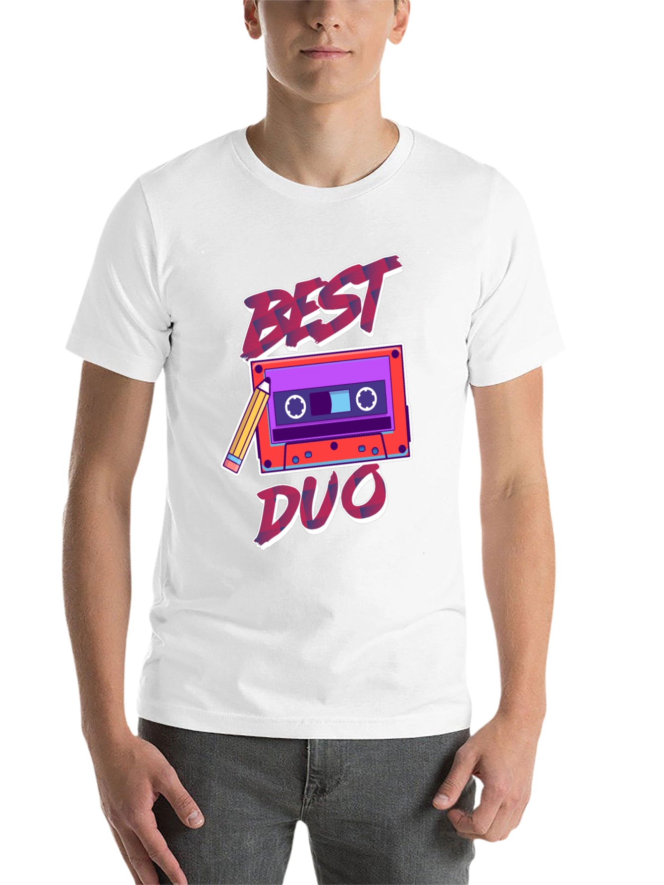 Black Best Duo Cassette Tape Graphic Tee - Retro Style view 14