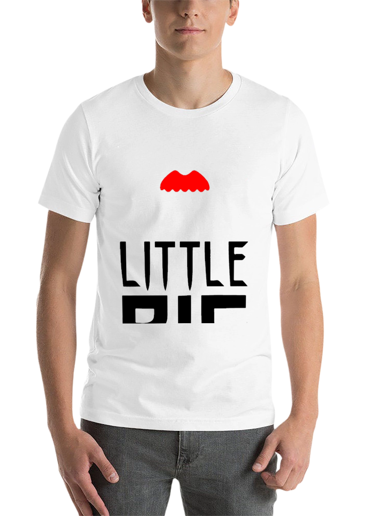 Black Little Big Tee - Funny Graphic T-Shirt view 14