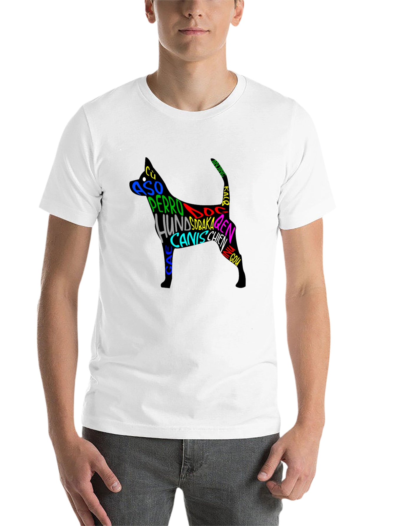 Black Dog Breeds Black T-Shirt view 14