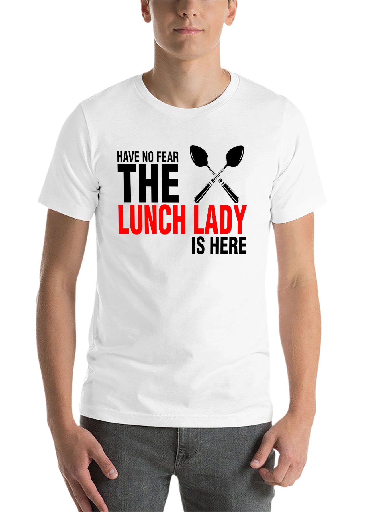 Black Lunch Lady T-Shirt - Funny Kitchen Staff Apparel view 14