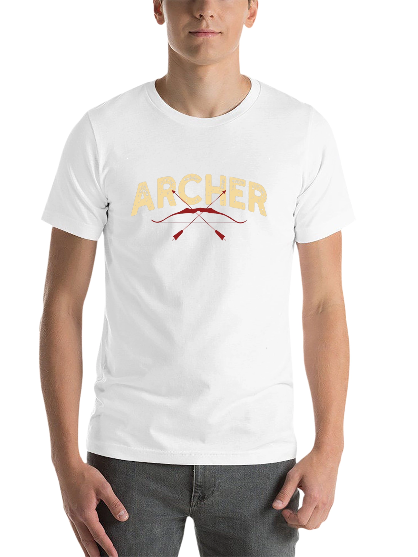 Black Archer Graphic Tee - Black Crew Neck view 14