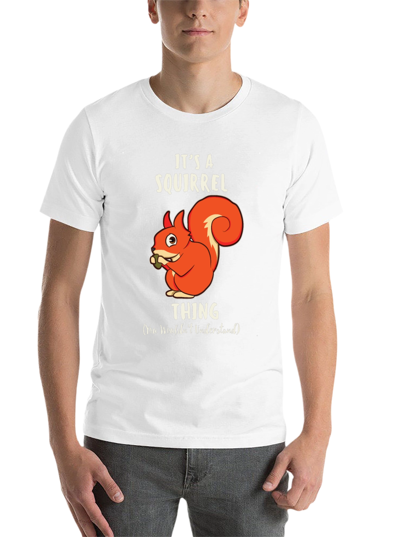 Black It's A Squirrel Thing Graphic Tee view 14