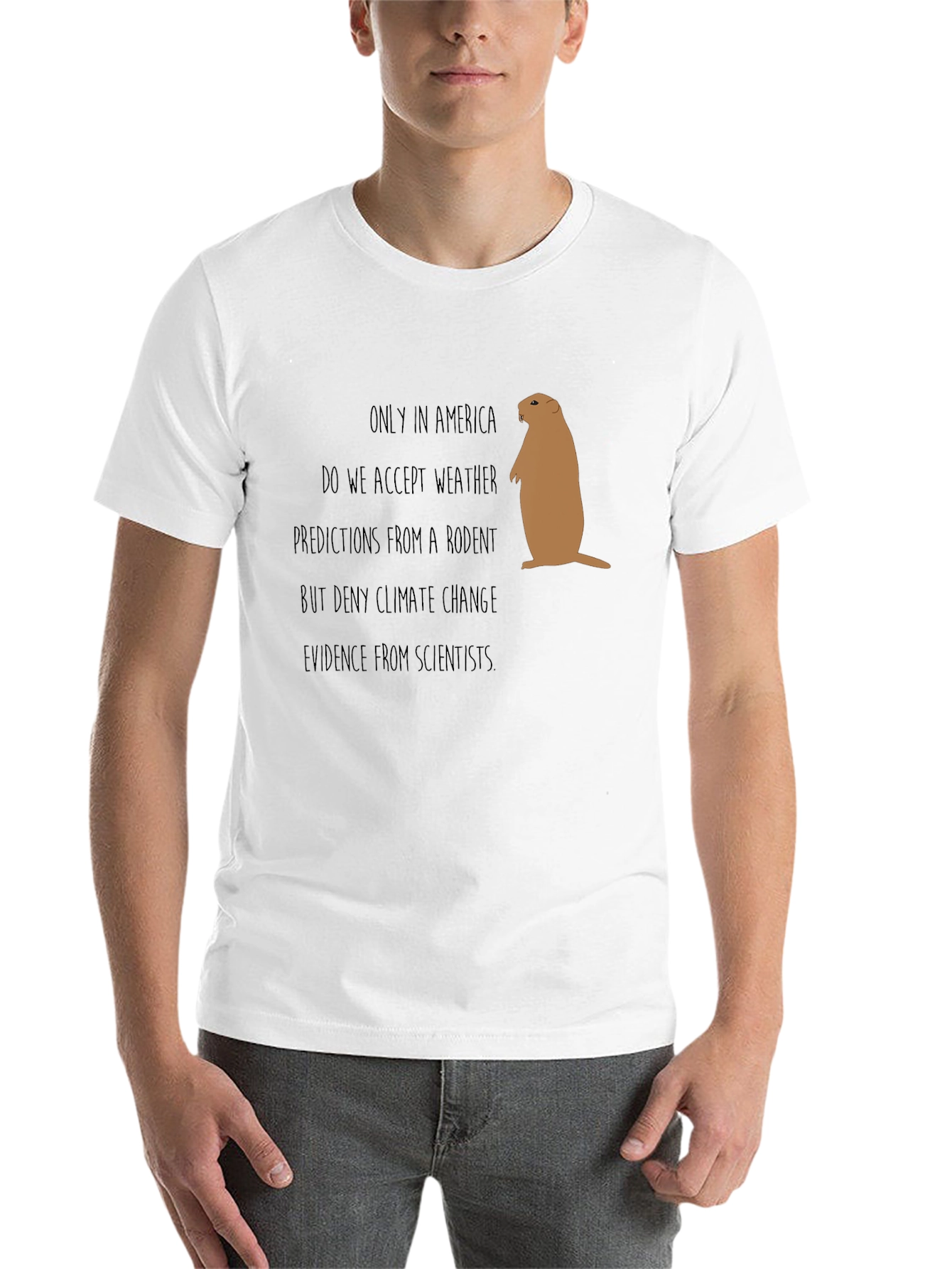 Black Funny Climate Change Rodent Graphic Tee view 14