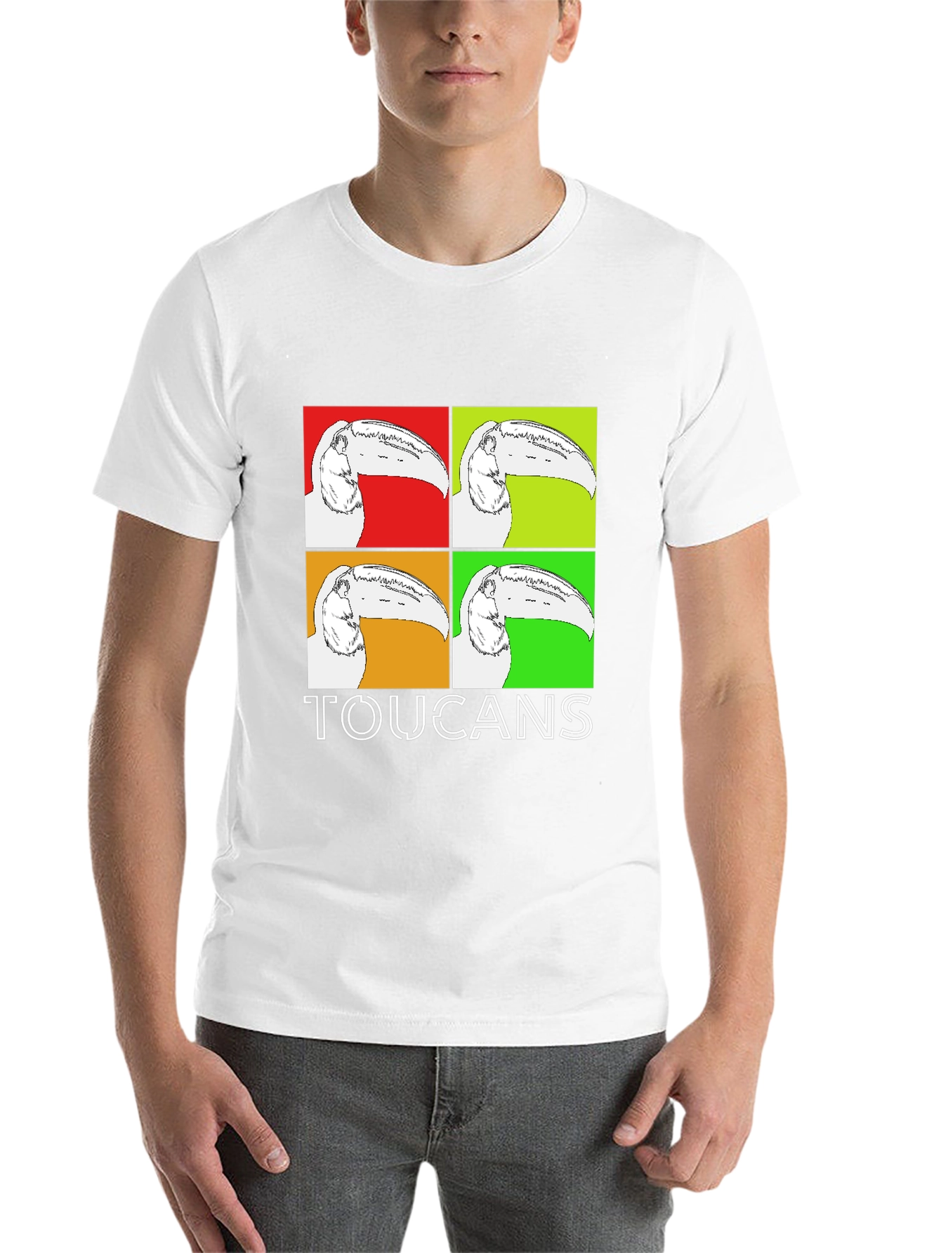 Black Pop Art Toucan T-Shirt - Bold Graphic Tee view 14