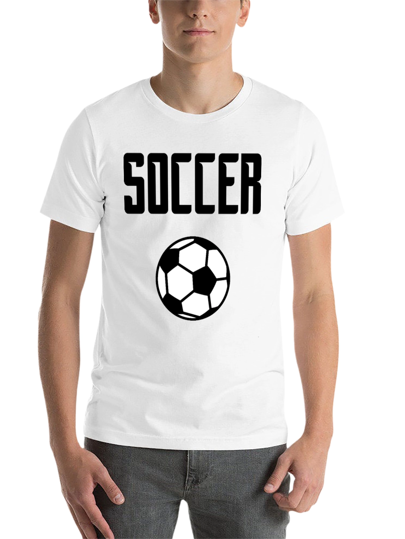 Black Soccer Graphic T-Shirt - Classic Black view 14