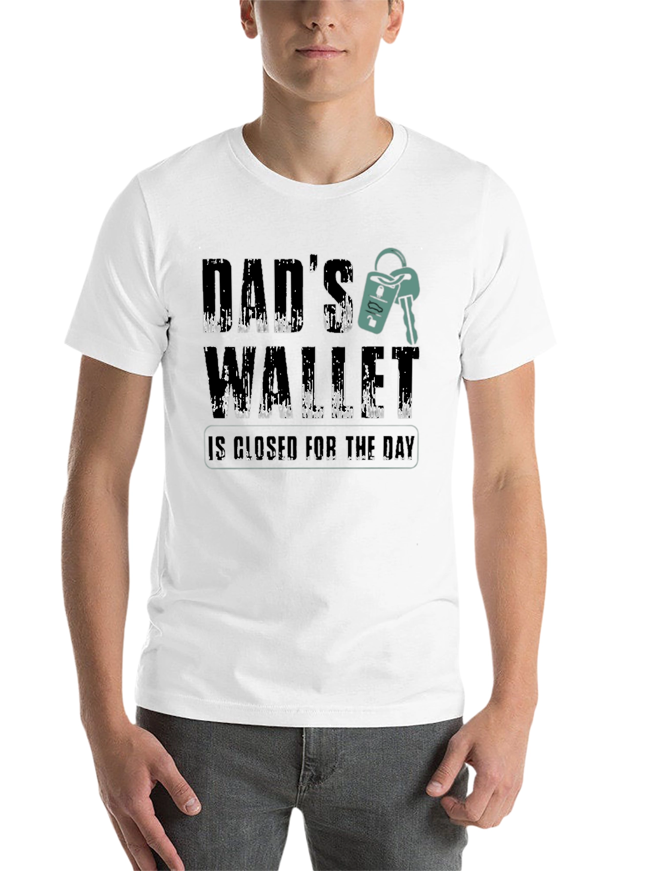 Black Dad's Wallet T-Shirt - Funny Father's Day Gift view 14