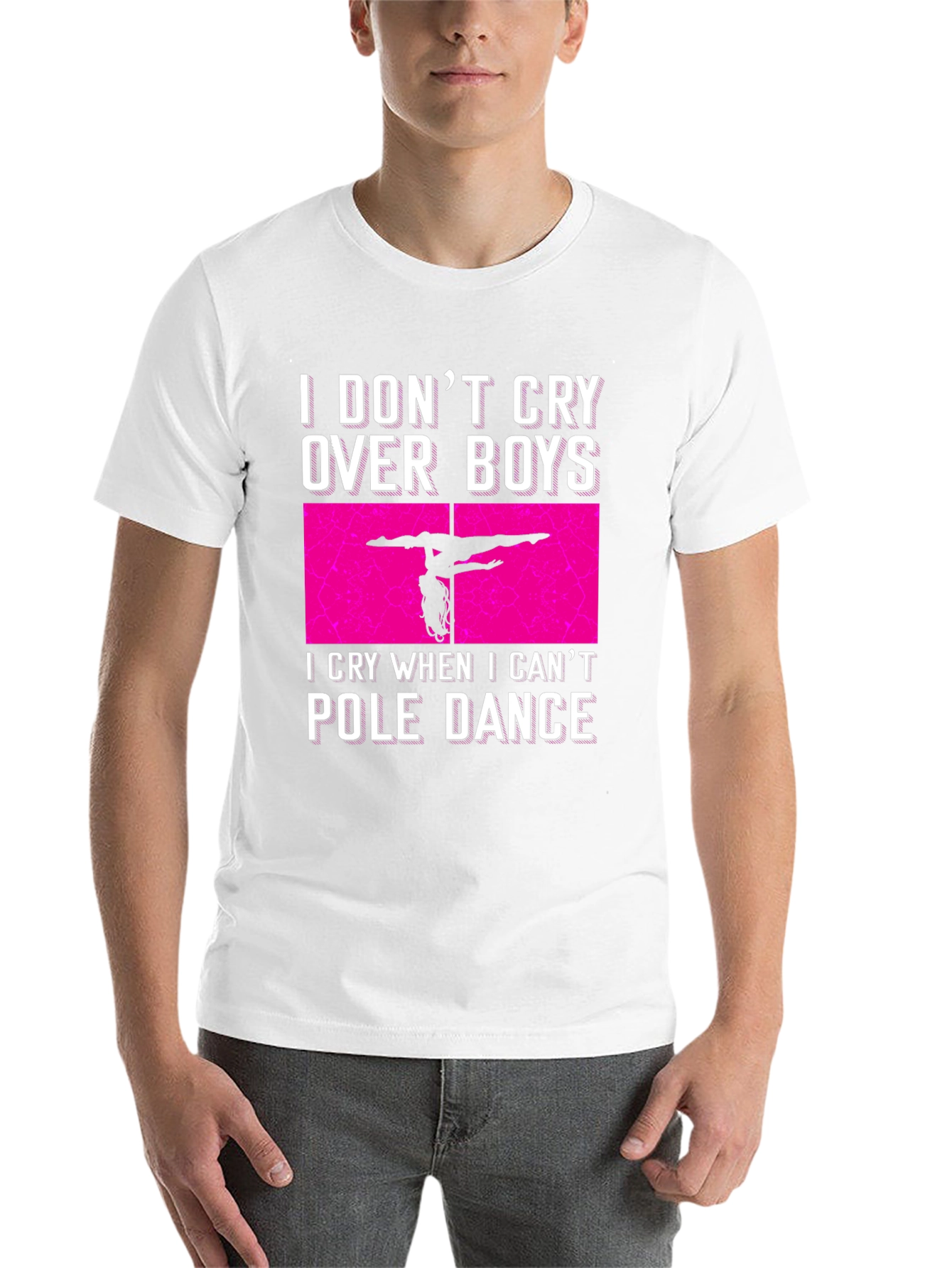Black Pole Dance Graphic Tee - I Don't Cry Over Boys T-Shirt view 14