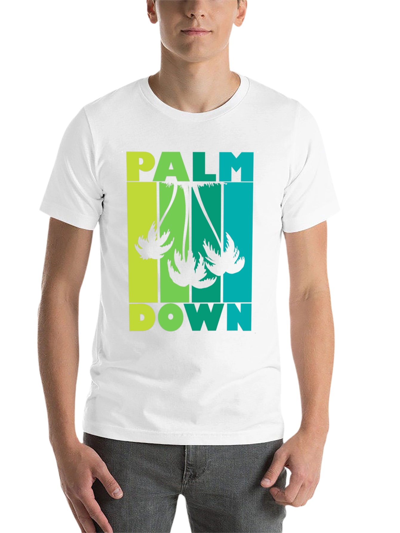 Black Palm Down Graphic Tee - Tropical Vibes view 14