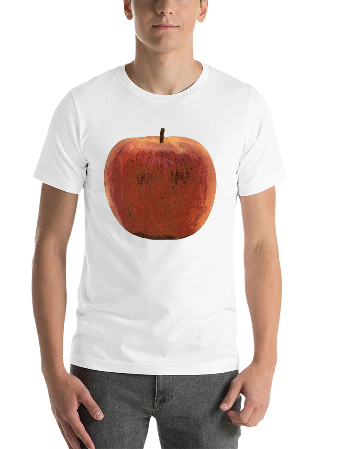 Black Apple Graphic Black T-Shirt view 14