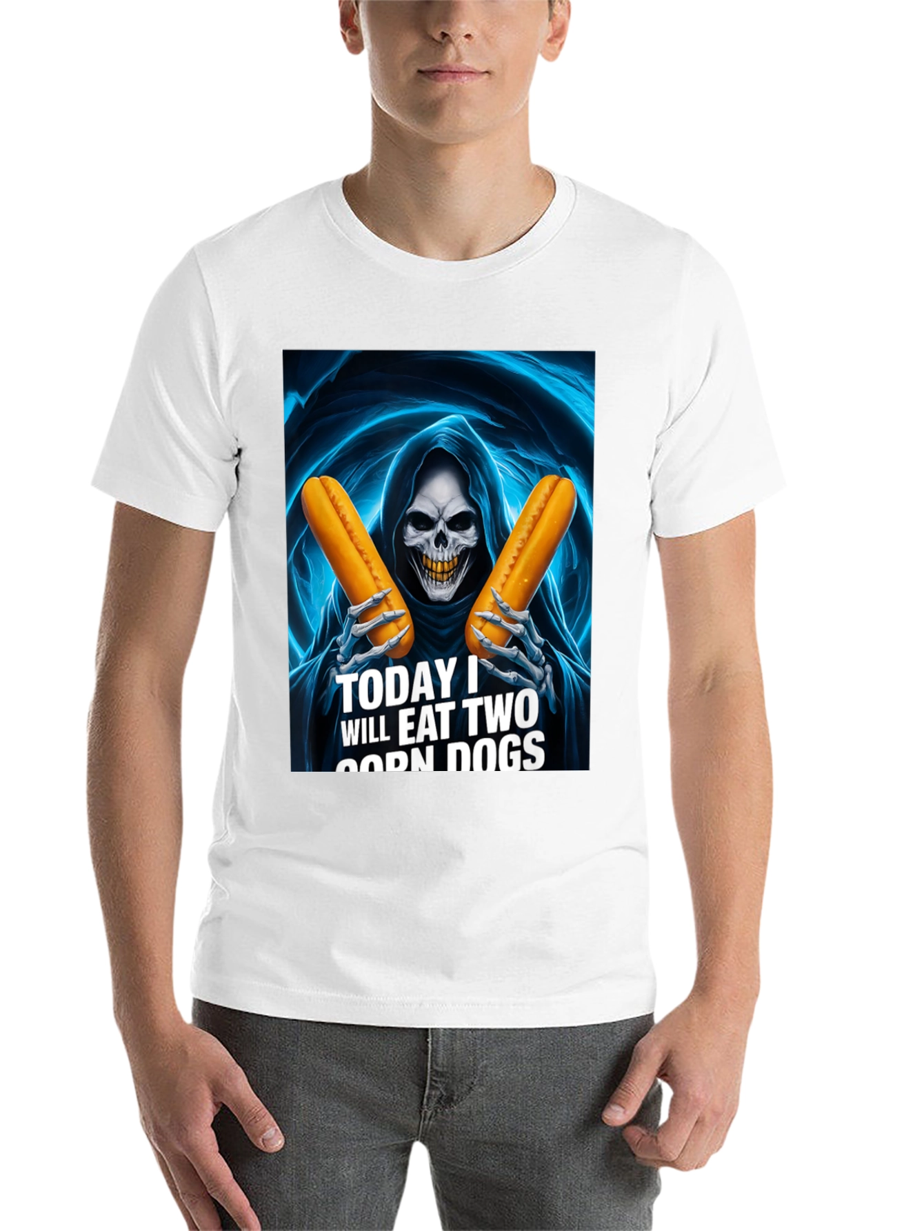 Black Corn Dog Reaper Graphic Tee view 14