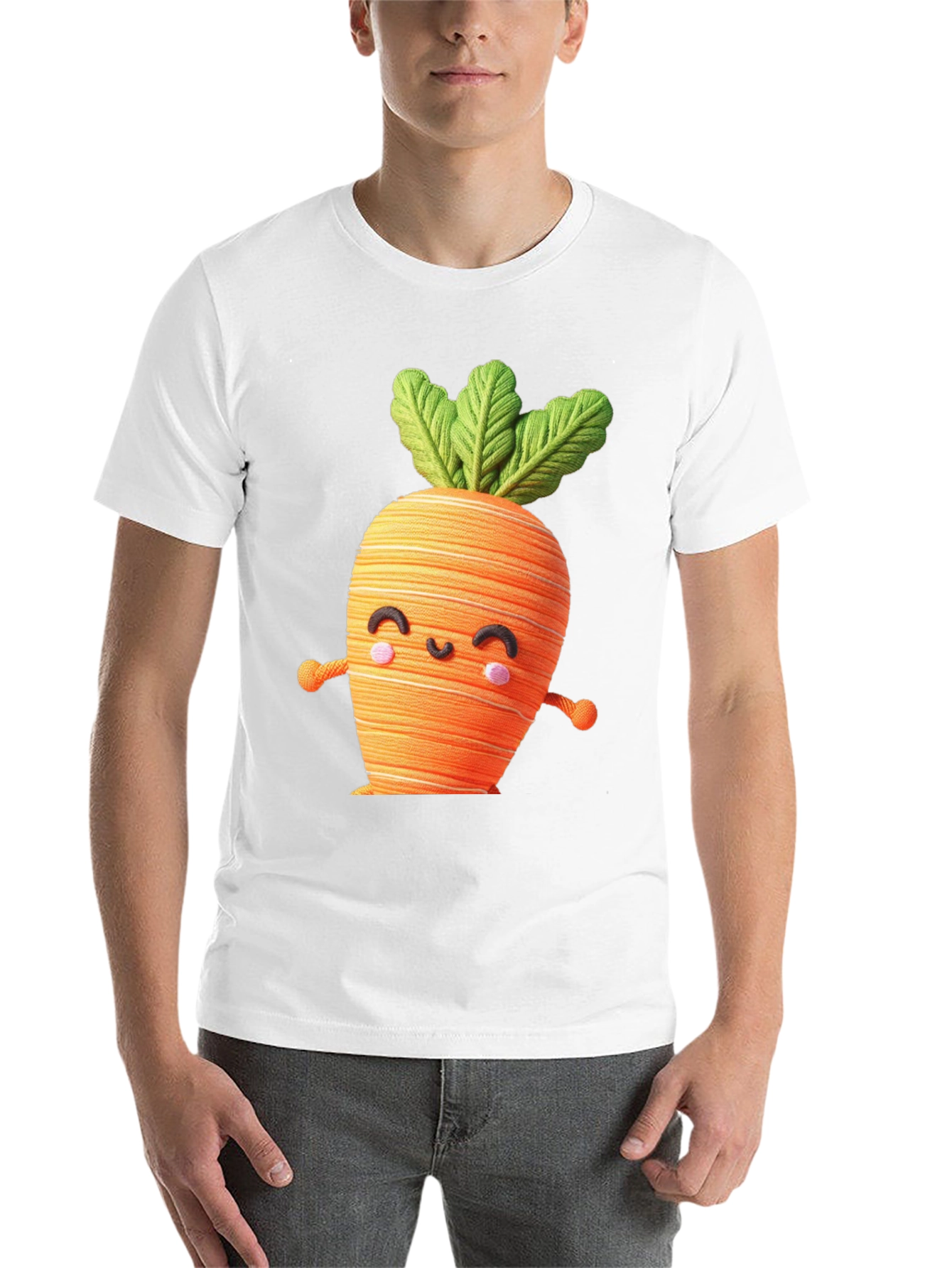 Black Cute Carrot Graphic Tee view 14