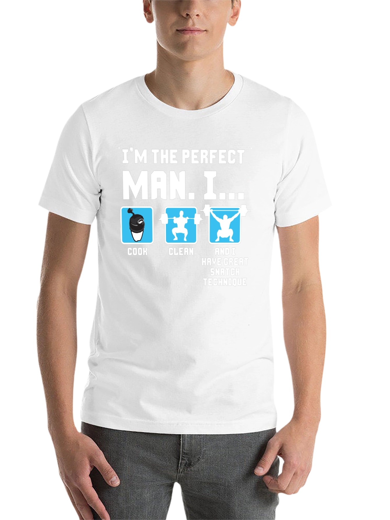 Black Perfect Man Graphic Tee view 14