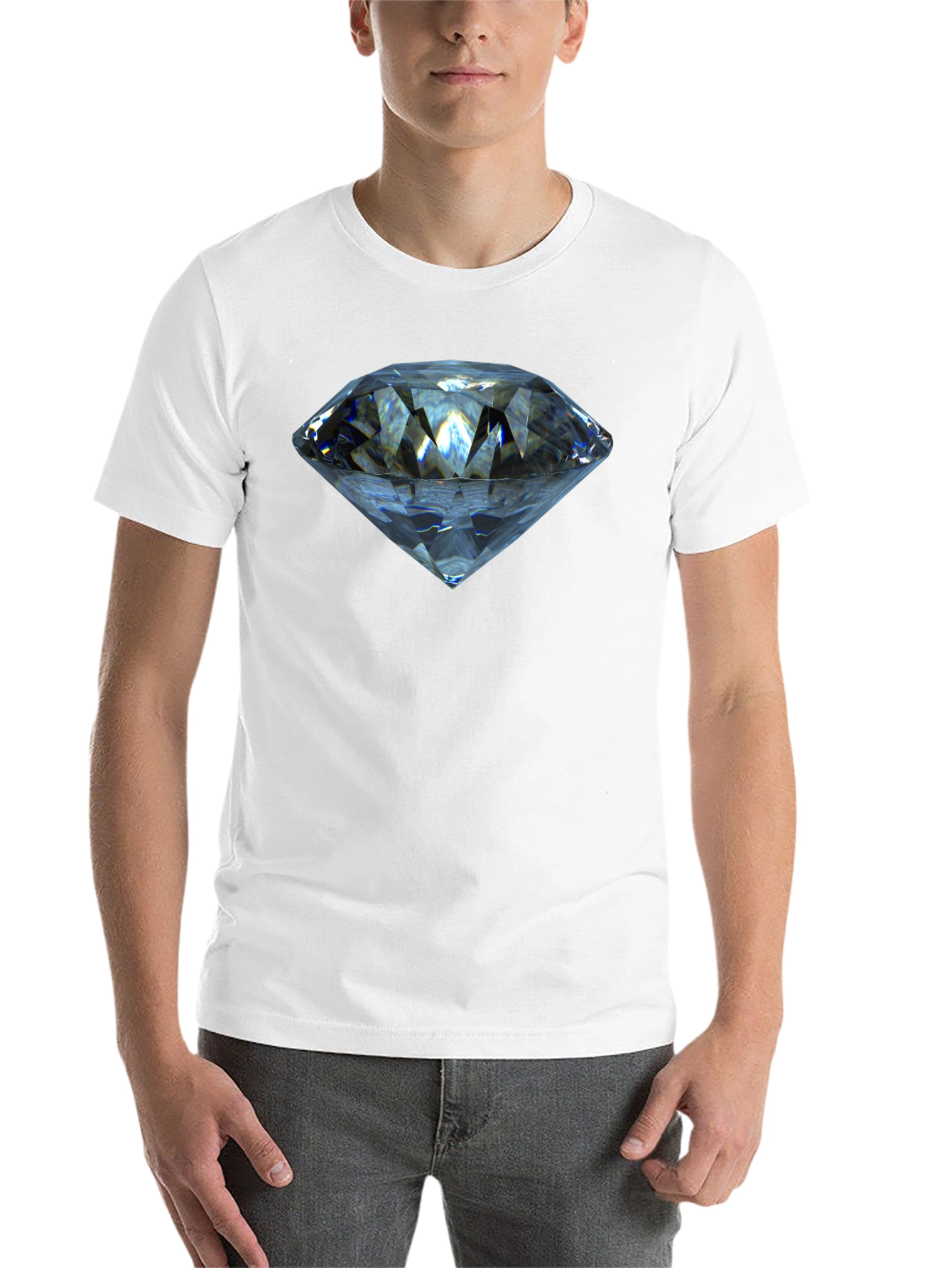 Black Diamond Graphic T-Shirt - Stylish Crew Neck Tee view 14