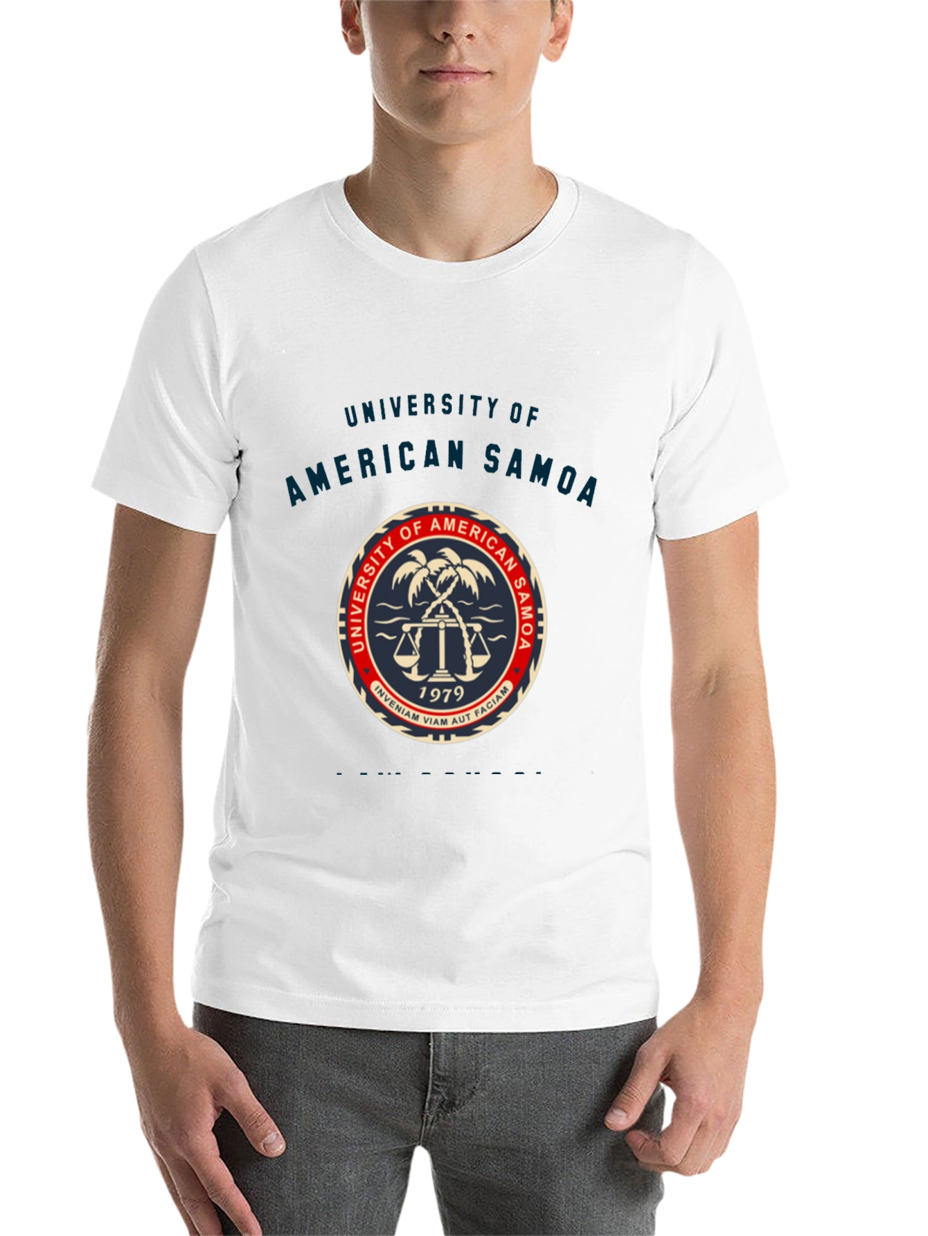 Black University of American Samoa Novelty T-Shirt view 14