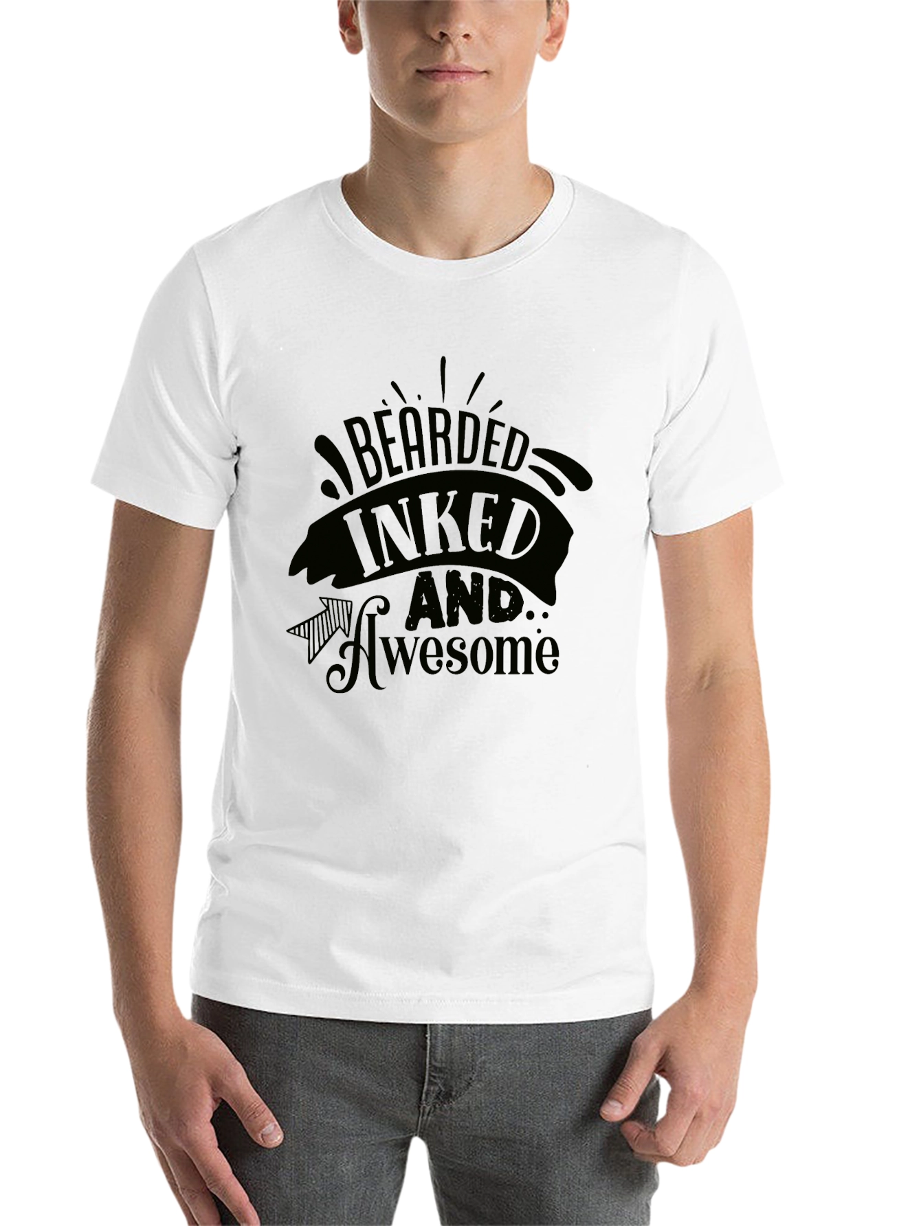 Bearded Inked Awesome Graphic T-Shirt - 14