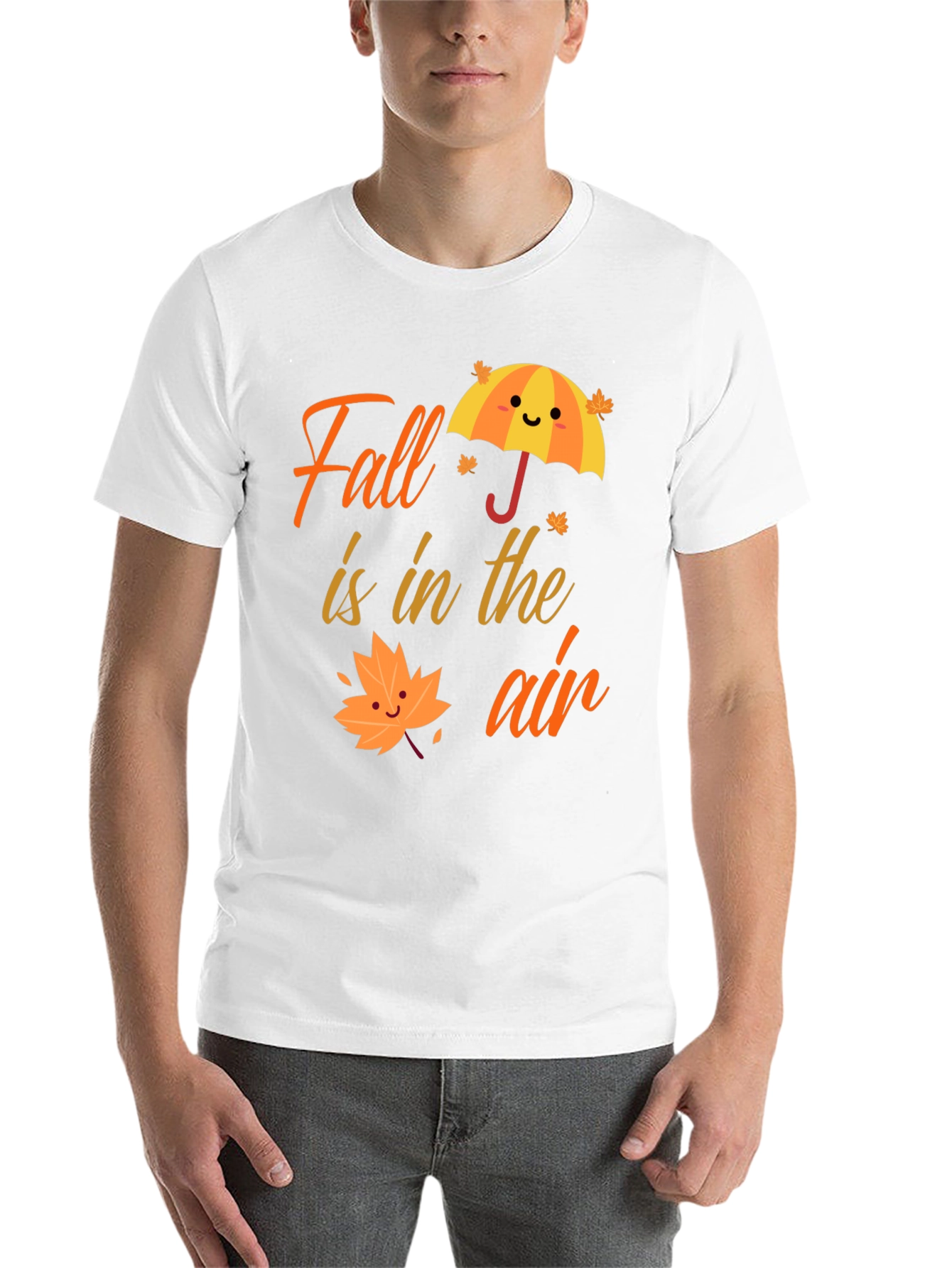 Black Fall is in the Air Graphic T-Shirt view 14