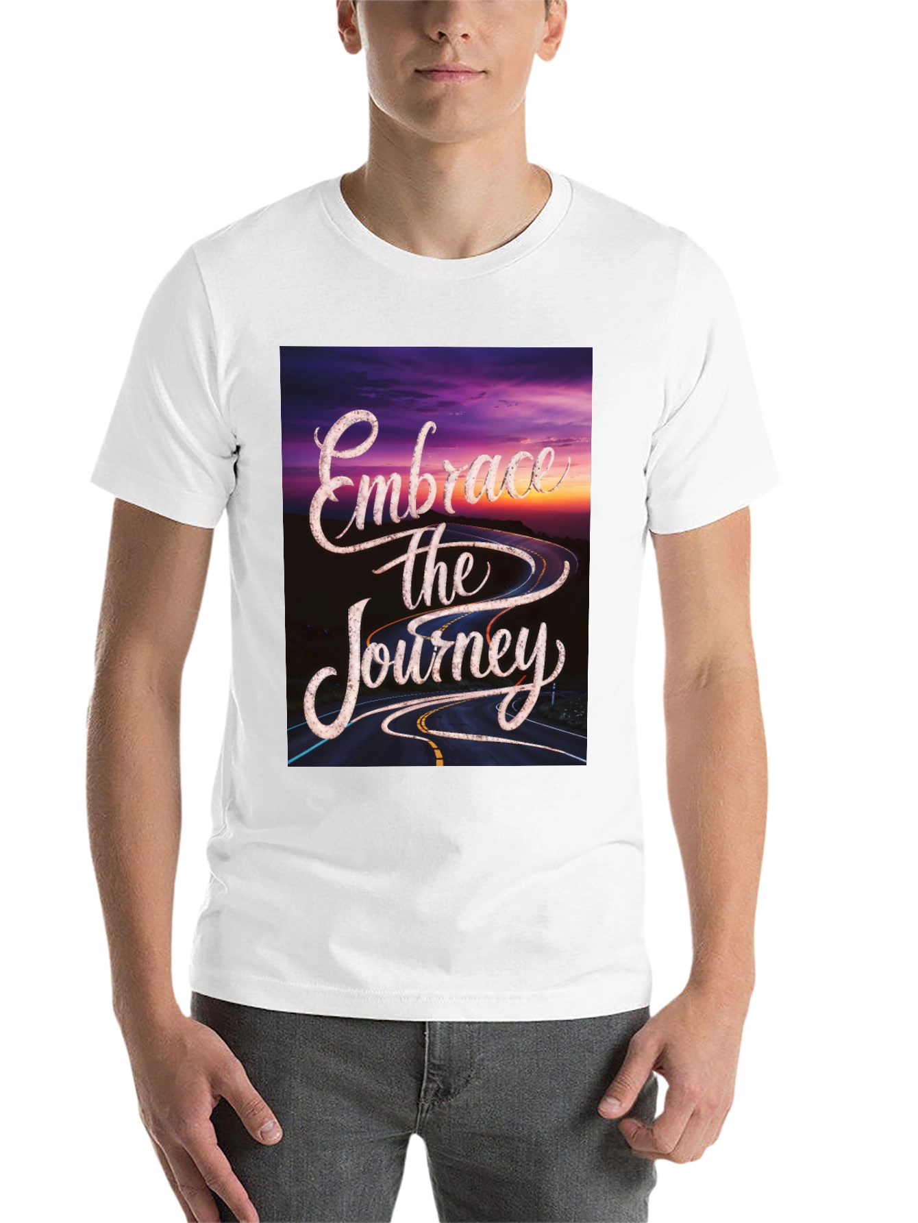 Black Embrace the Journey Graphic Tee view 14