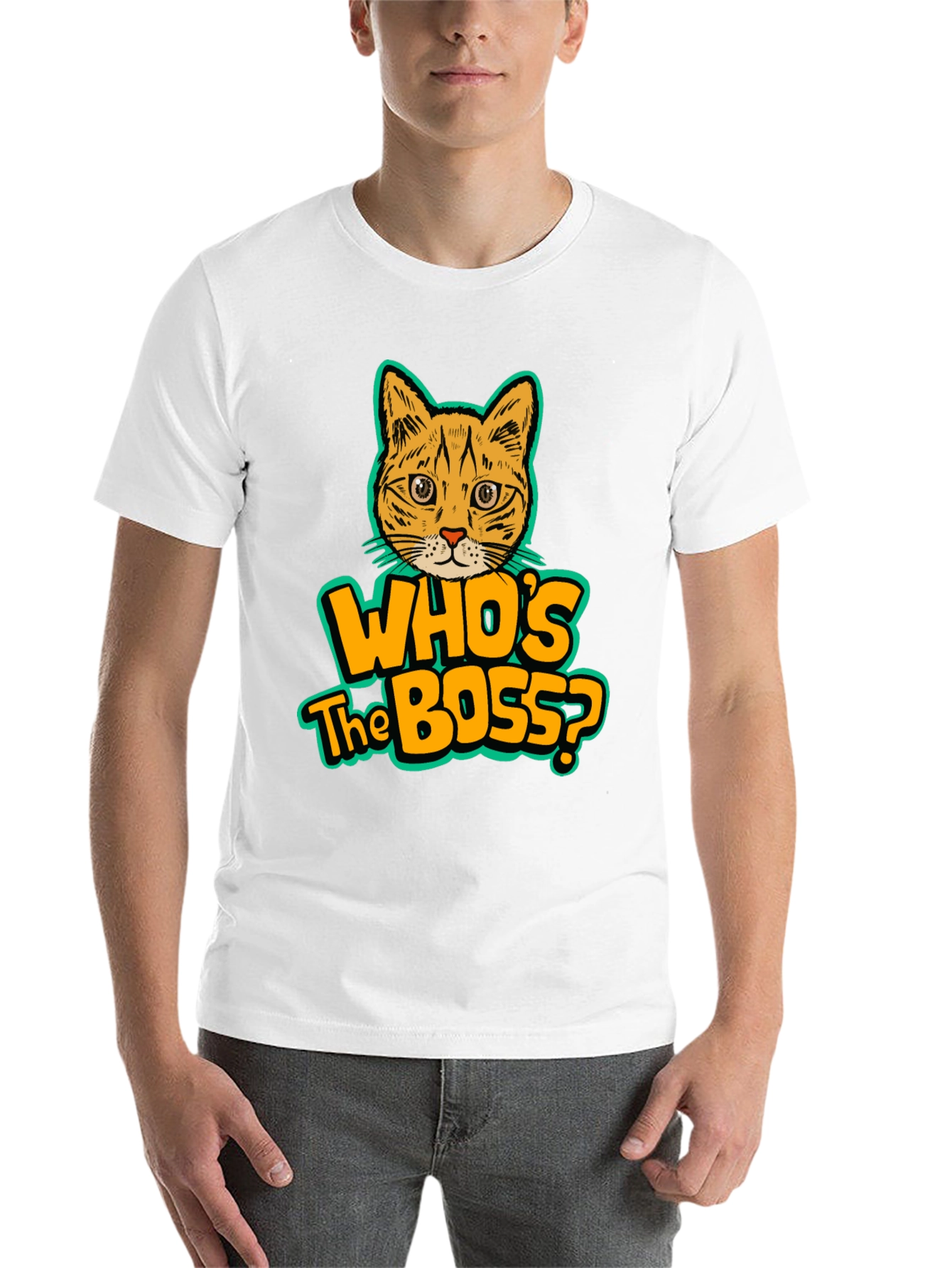 Black Who's the Boss Cat Graphic Tee view 14