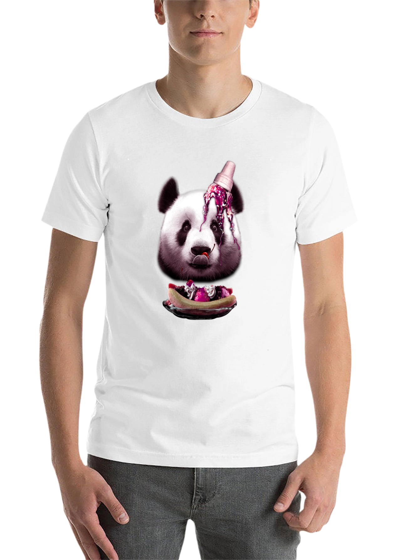 Black Panda Ice Cream Graphic Tee view 14
