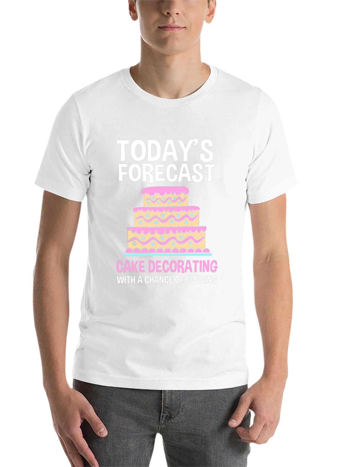 Black Cake Decorating Forecast T-Shirt view 14