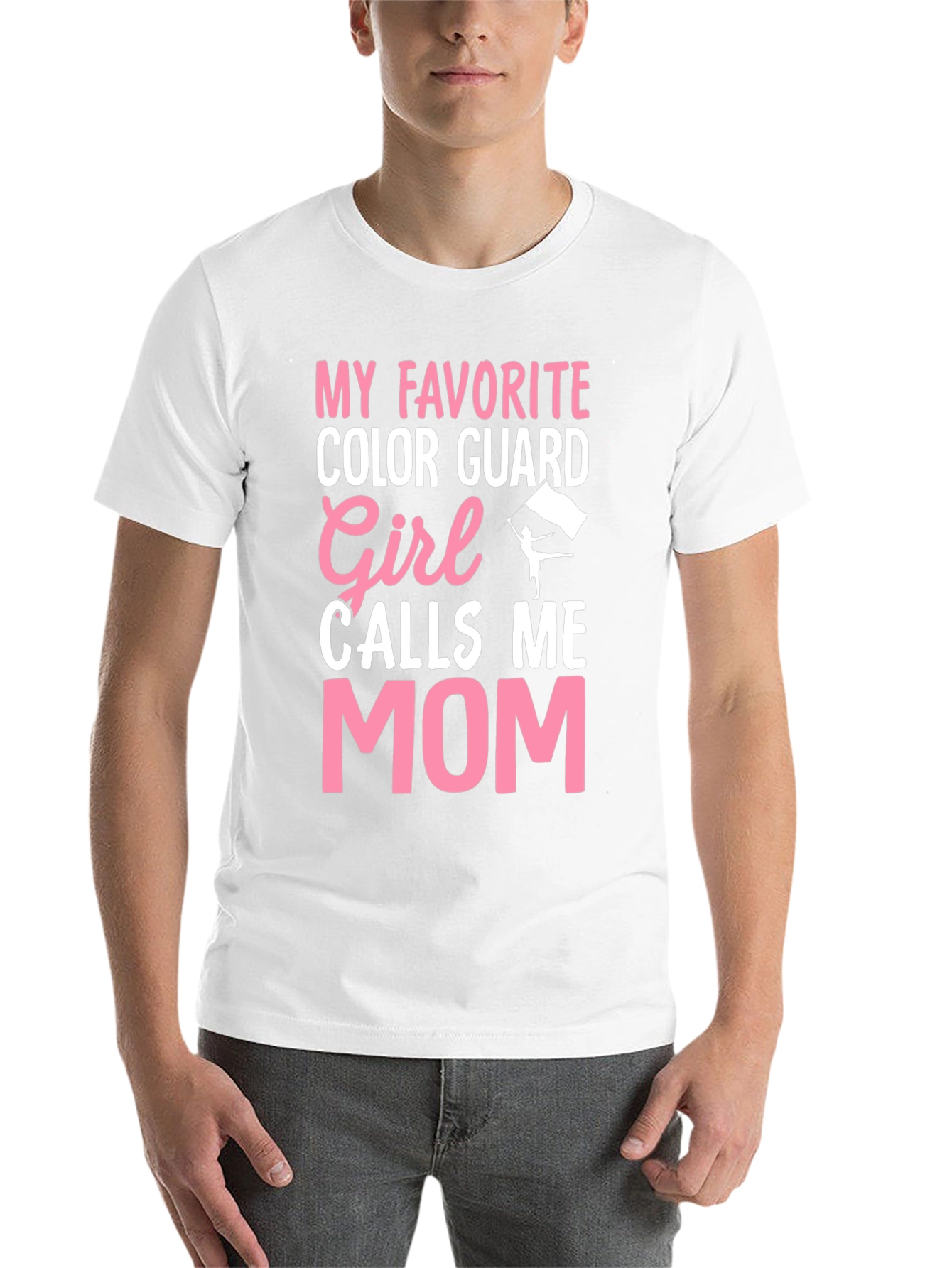 Black Color Guard Mom T-Shirt - Show Your Pride! view 14