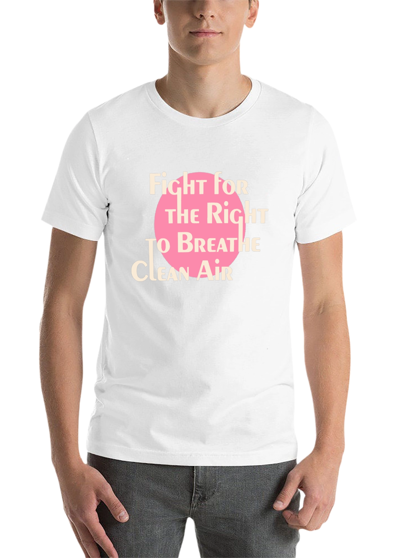 Black Fight for Clean Air Black T-Shirt view 14