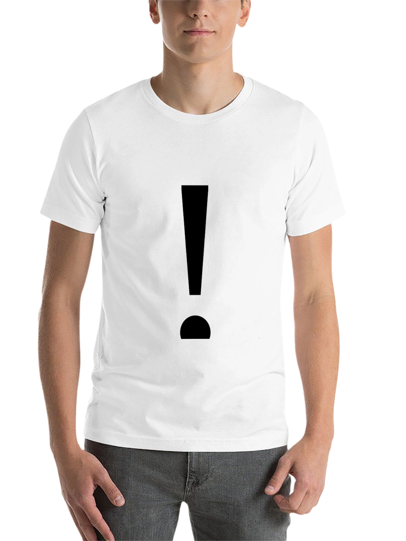 Black Exclamation Mark Graphic T-Shirt - Black view 14