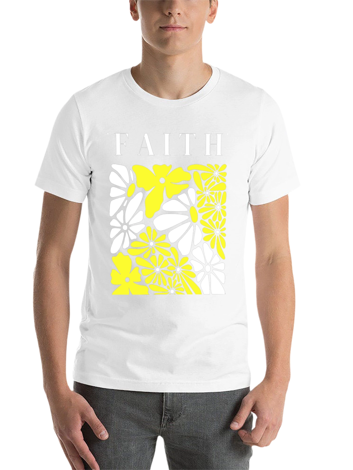 Black Faith Floral Graphic Tee view 14