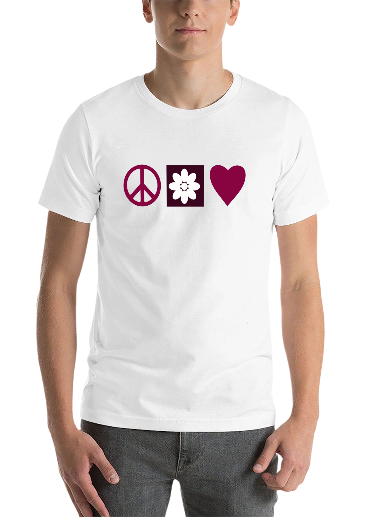 Black Peace, Love & Flowers Graphic Tee view 14