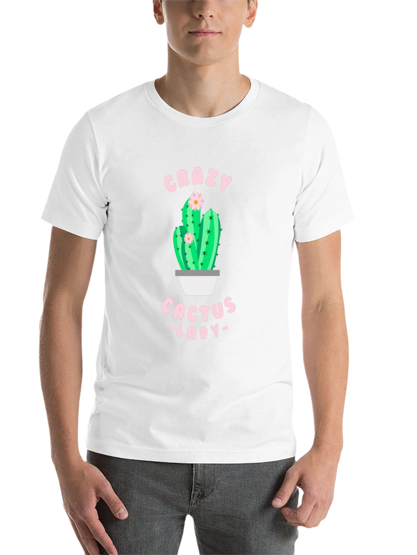 Black Crazy Cactus Lady Black T-Shirt view 14