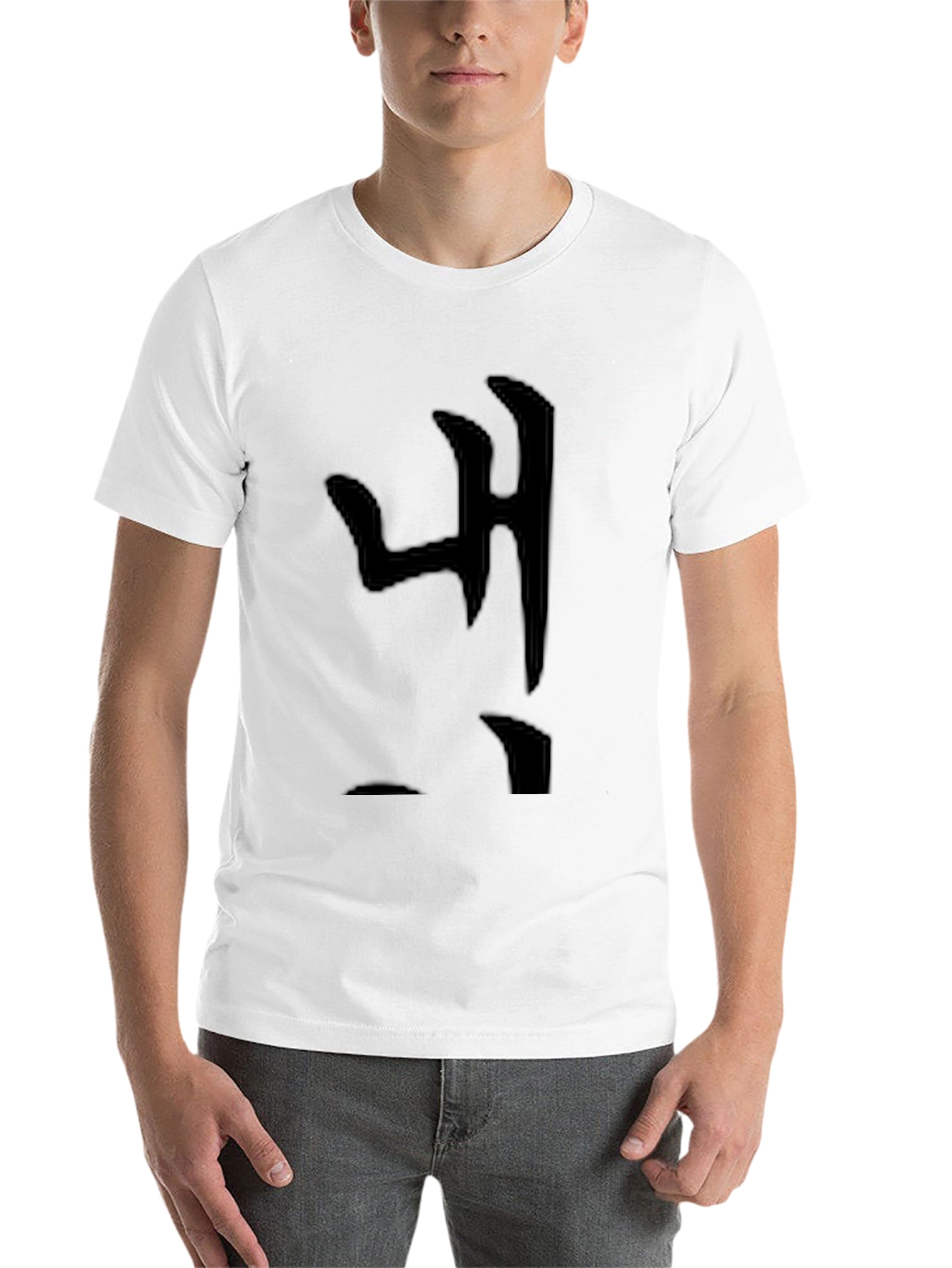 Black Korean Hangul T-Shirt - Simple Design view 14