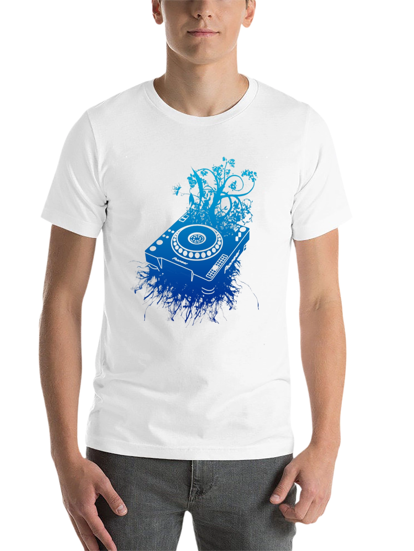 Black DJ Turntable Graphic Tee - Black view 14