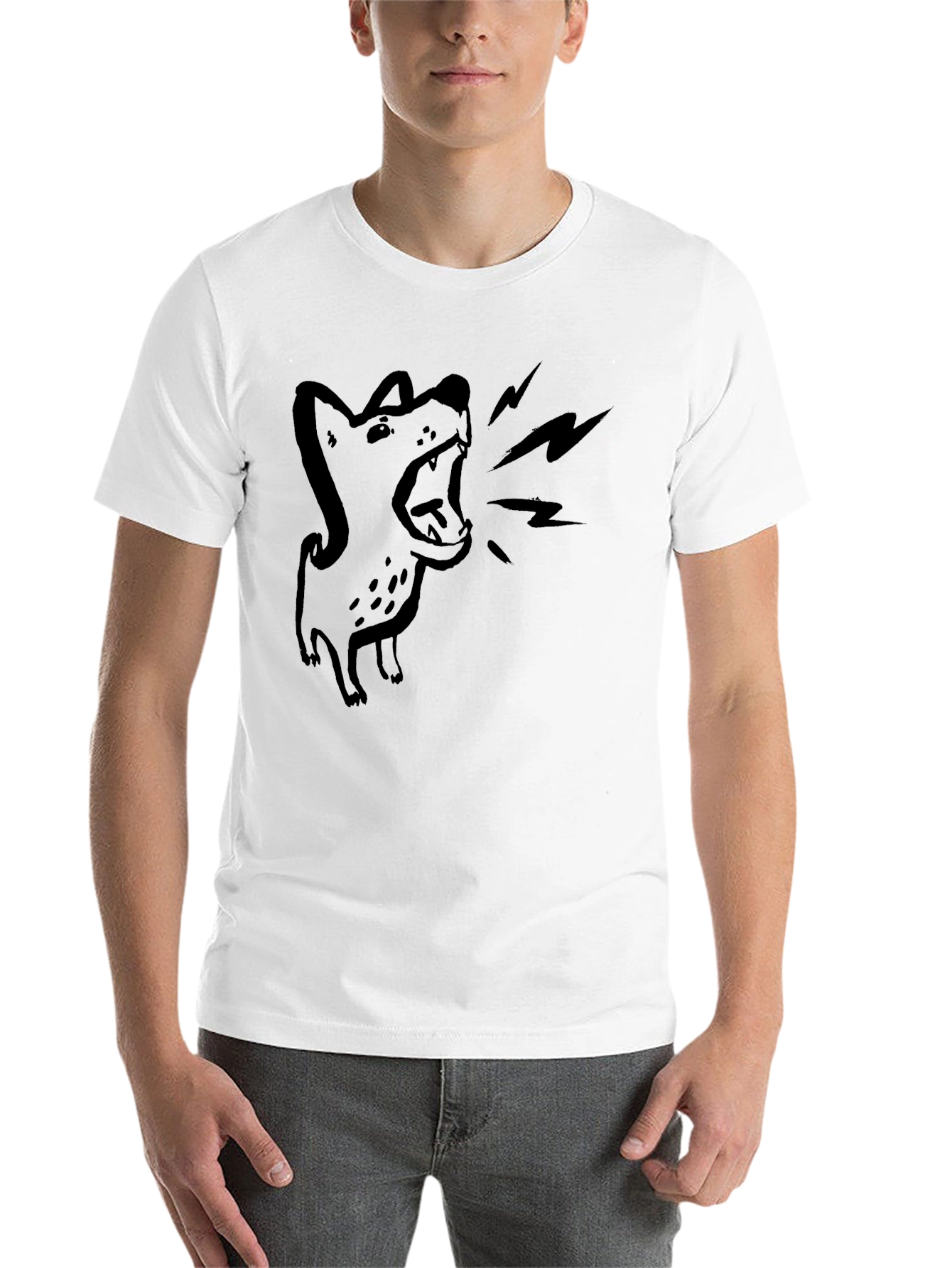 Barking Dog Graphic Tee - Men's Black T-Shirt - 14