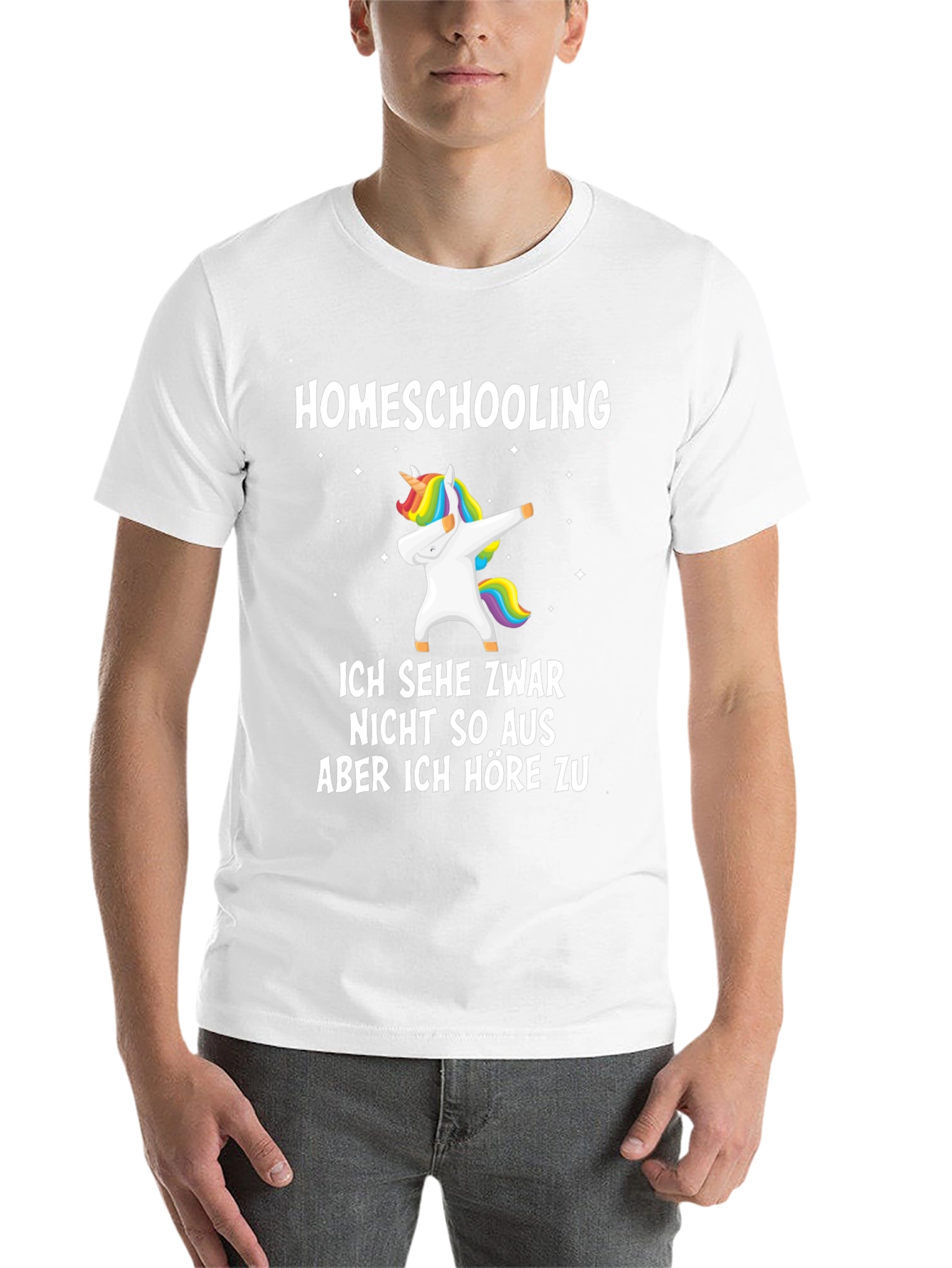 Black Homeschooling Unicorn T-Shirt view 14