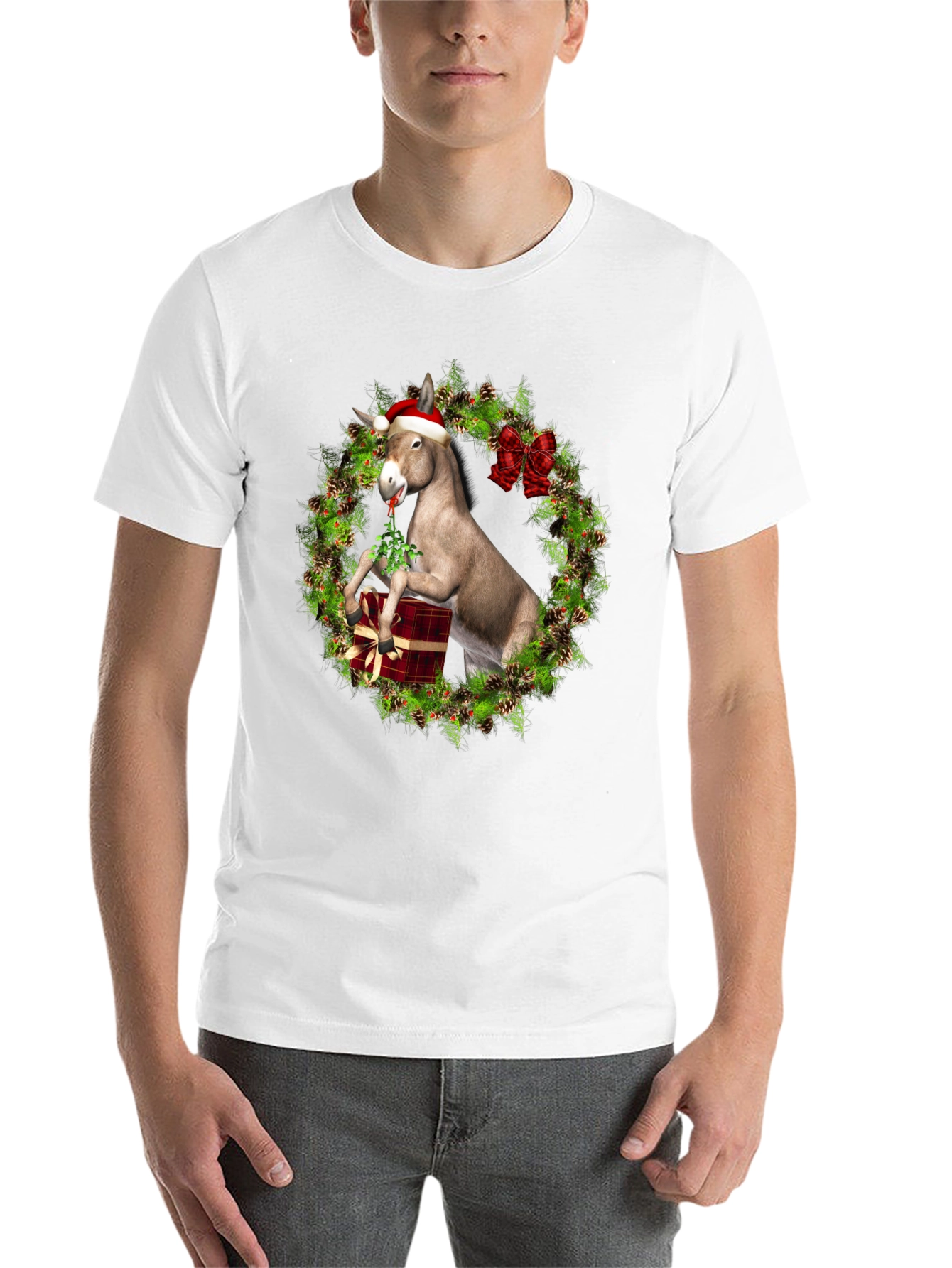 Black Festive Donkey T-Shirt view 14