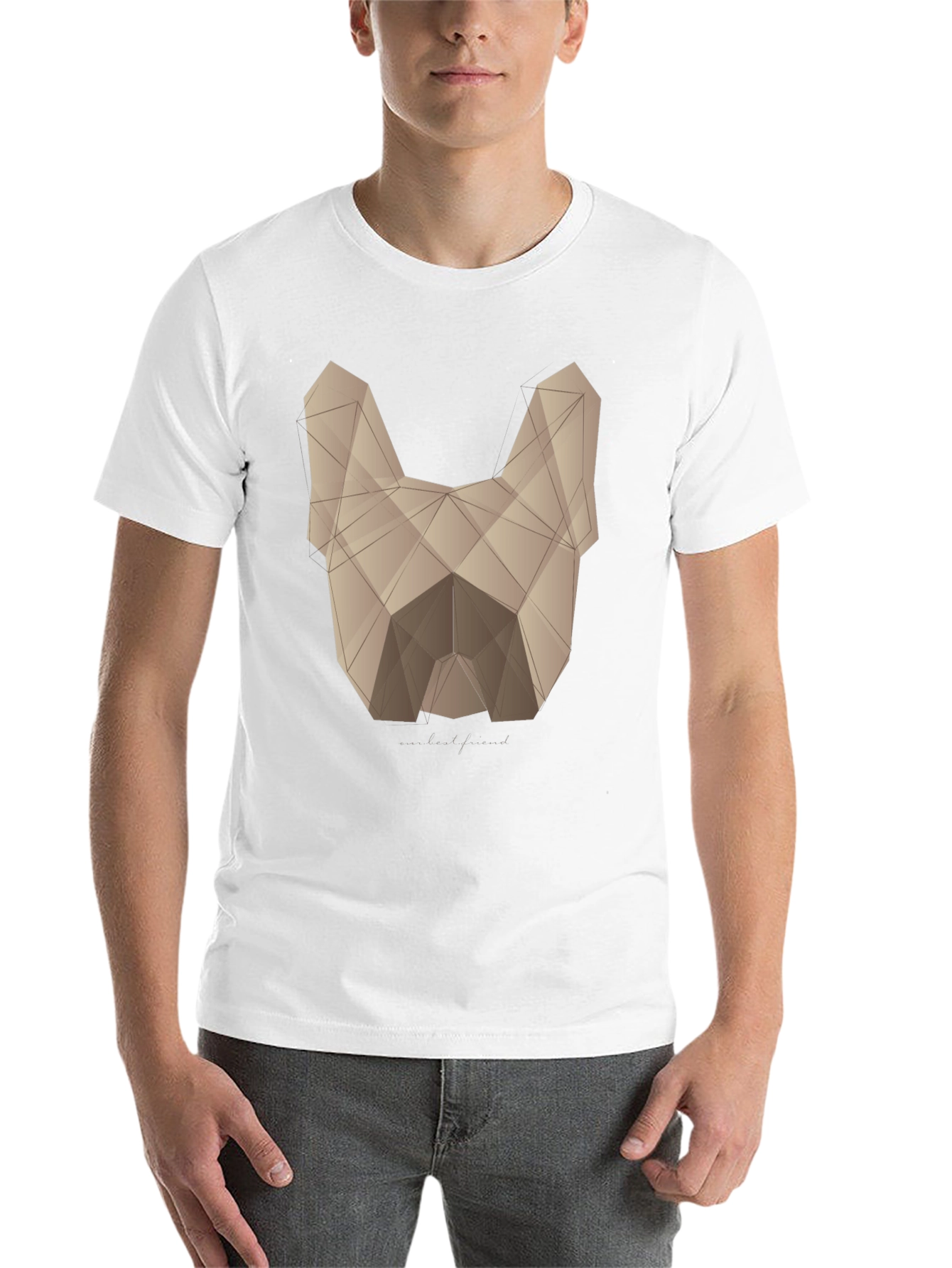 Geometric Dog Graphic T-Shirt - Modern Canine Art - 14