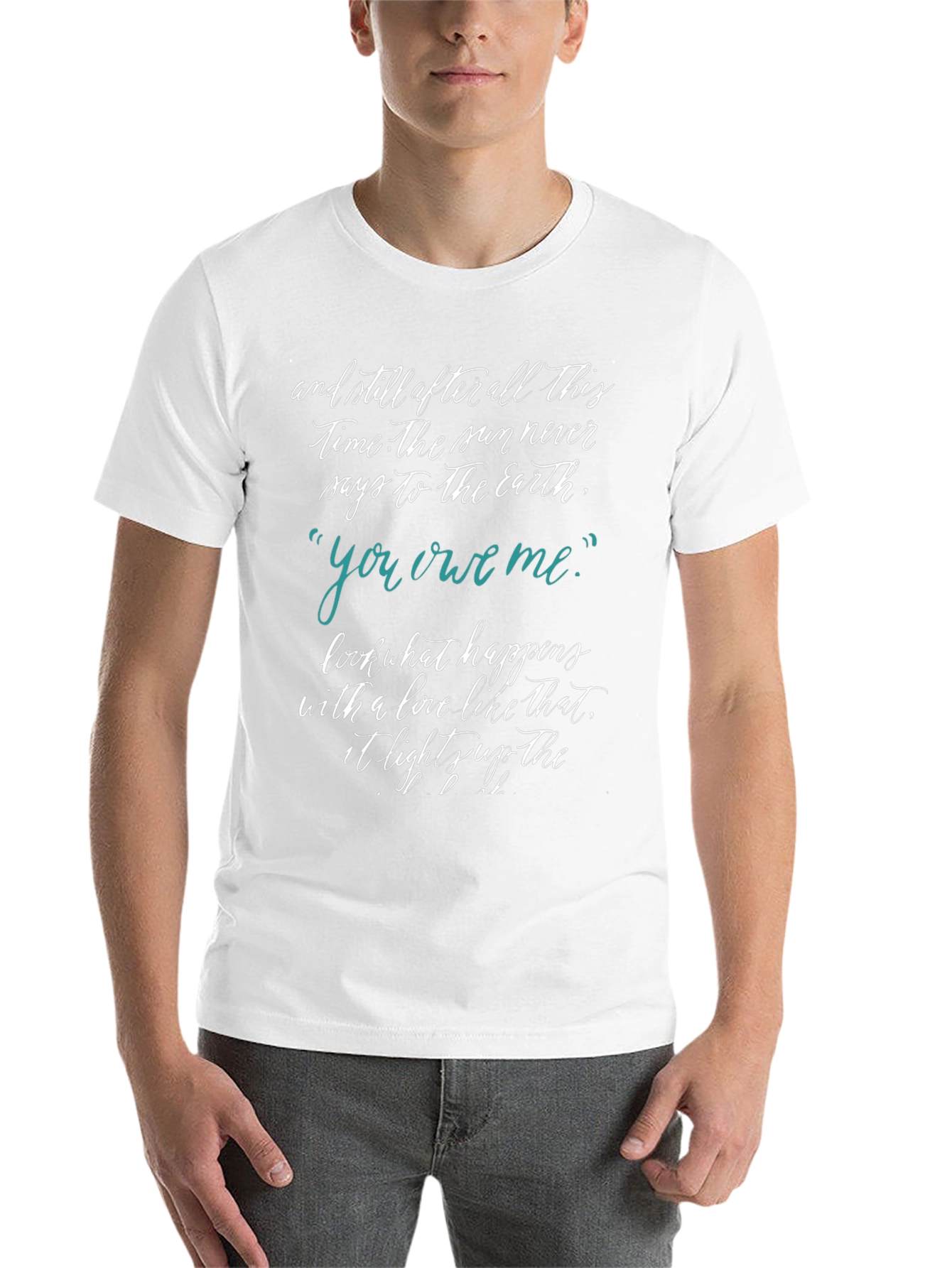 Inspirational Quote T-Shirt - Sun and Earth Tee - 14