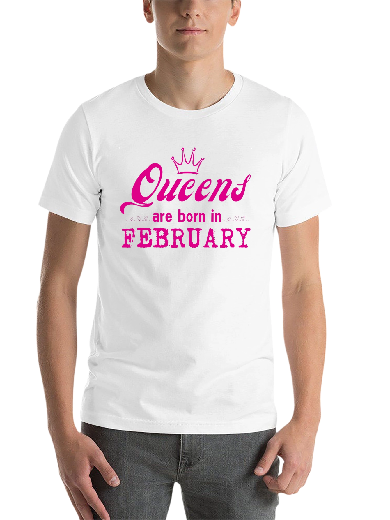 Black Queens Are Born in February T-Shirt view 14