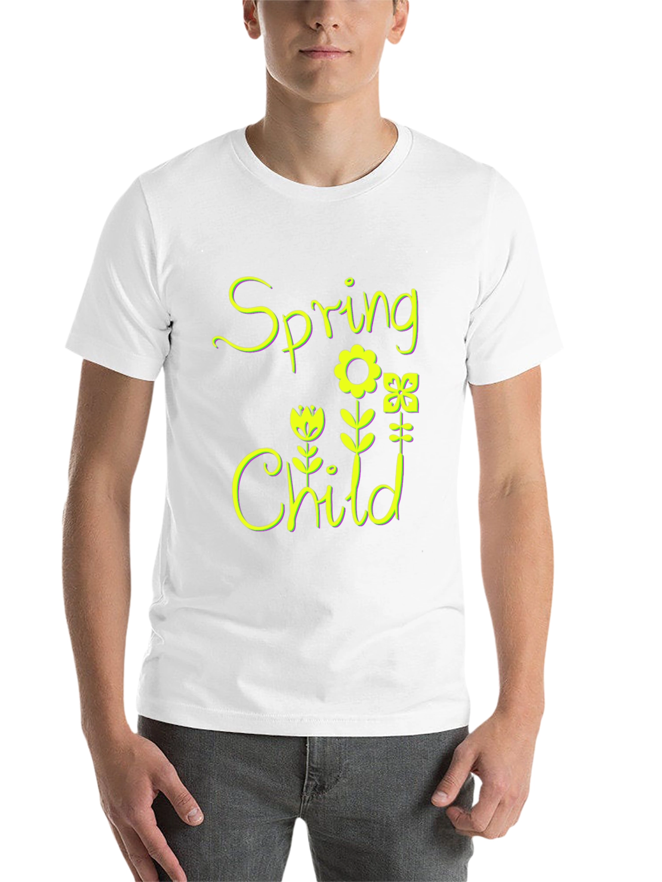 Black Spring Child Floral Black T-Shirt view 14
