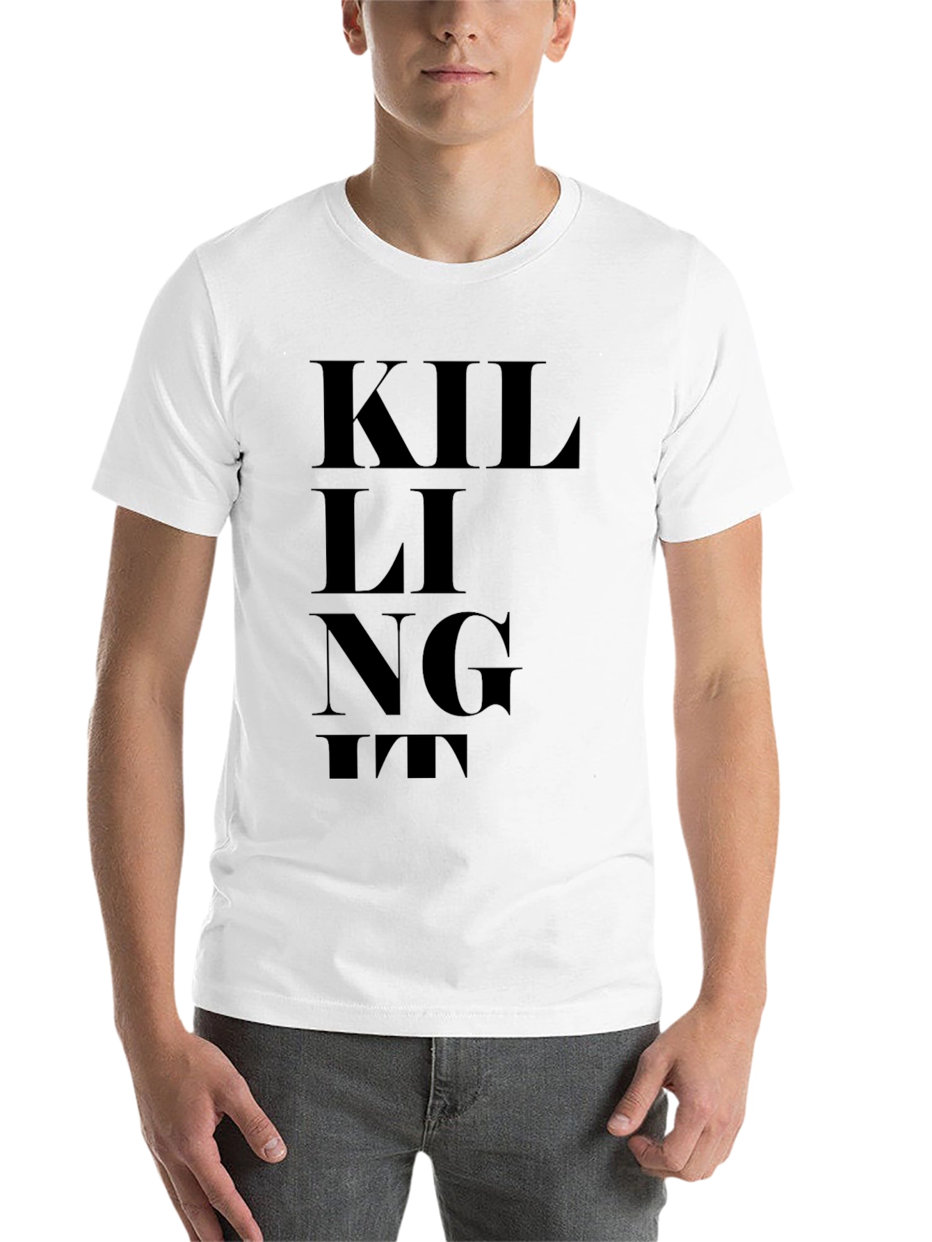 Black Killing It Graphic T-Shirt - Black view 14