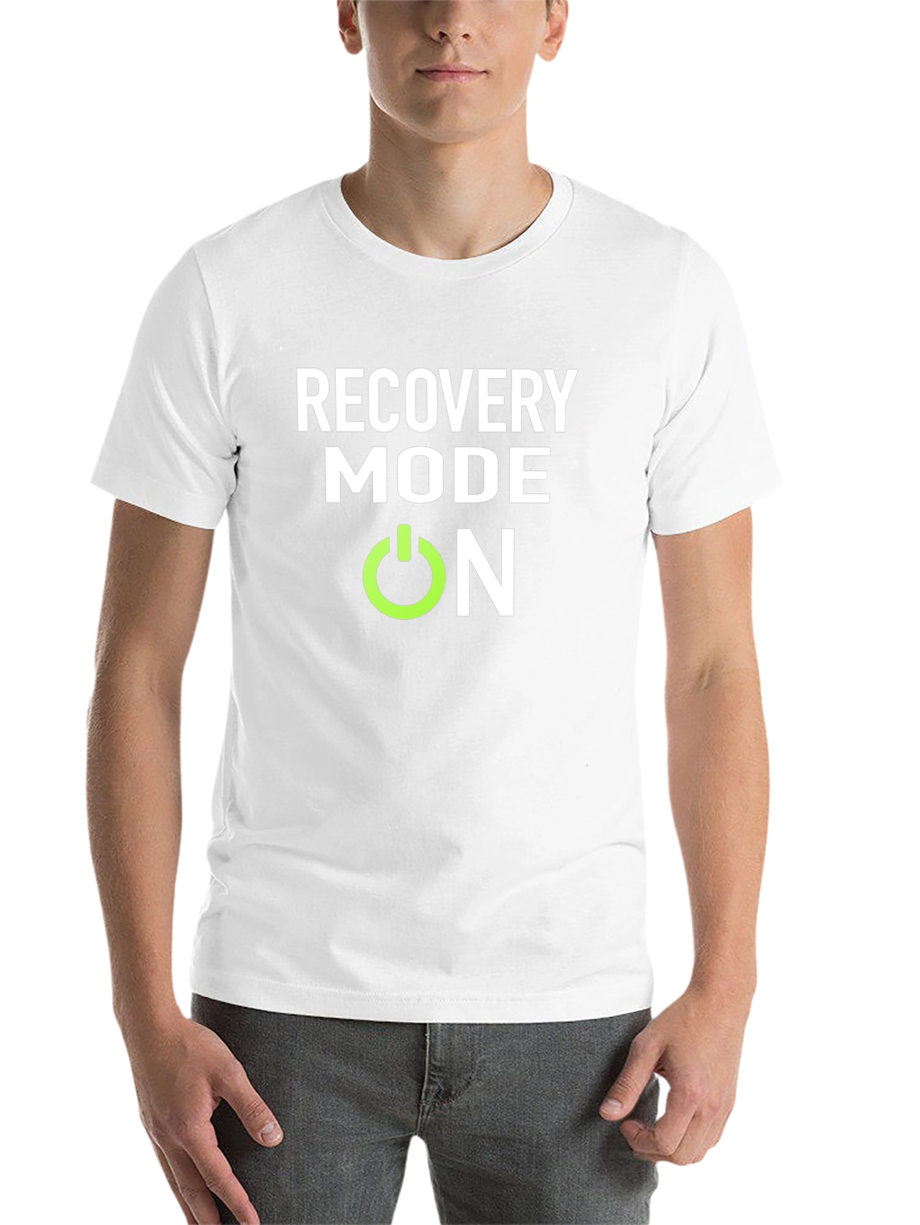 Black Recovery Mode On Black T-Shirt view 14
