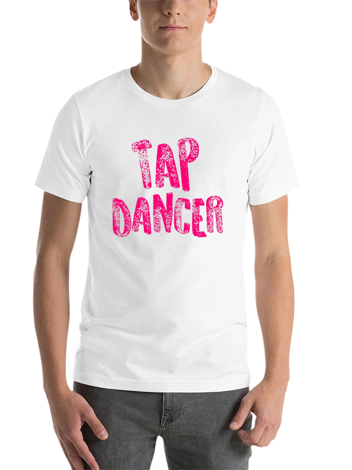 Black Tap Dancer T-Shirt - Unique Pink Graphic Tee view 14