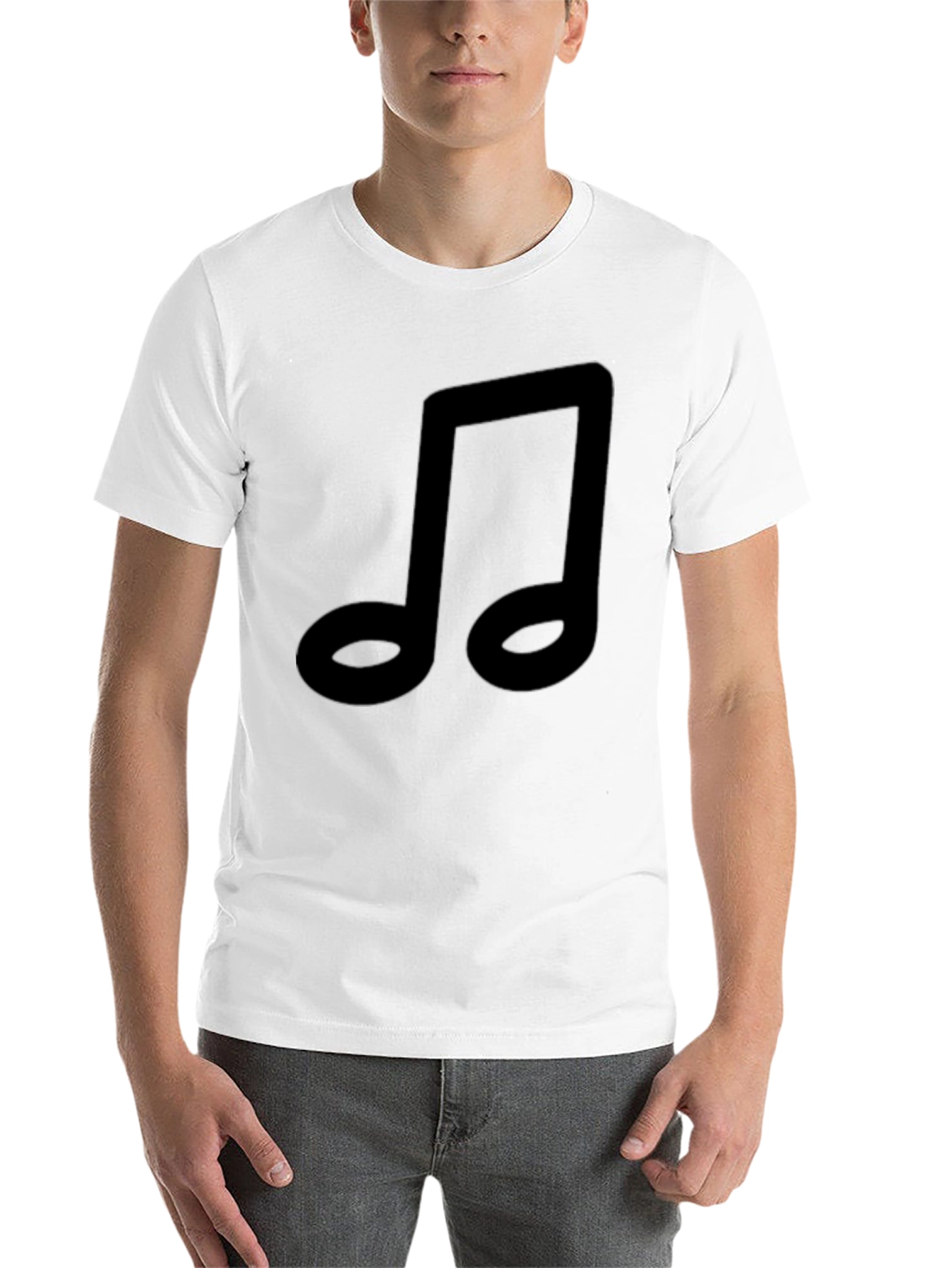 Black Music Note Graphic Black T-Shirt view 14