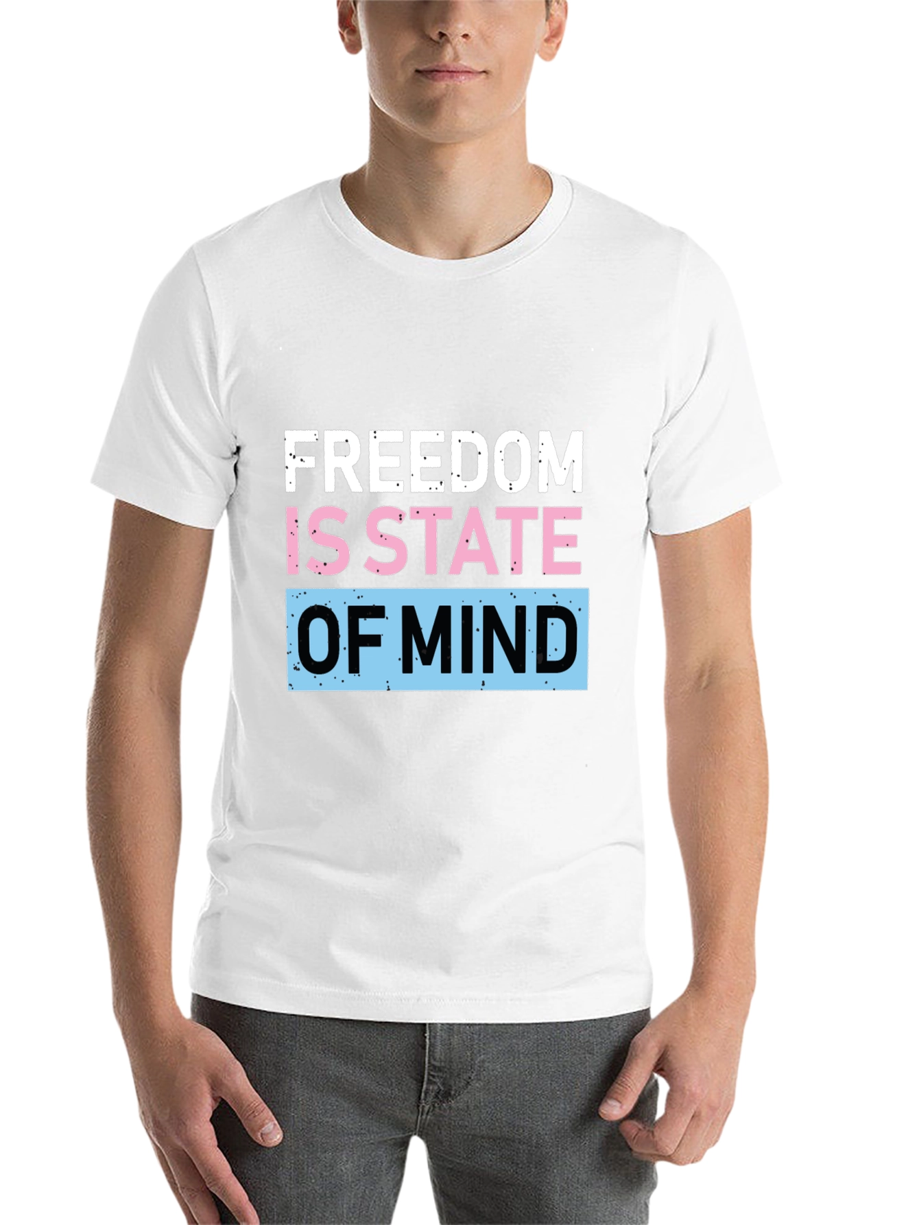 Black Freedom State of Mind Graphic T-Shirt view 14