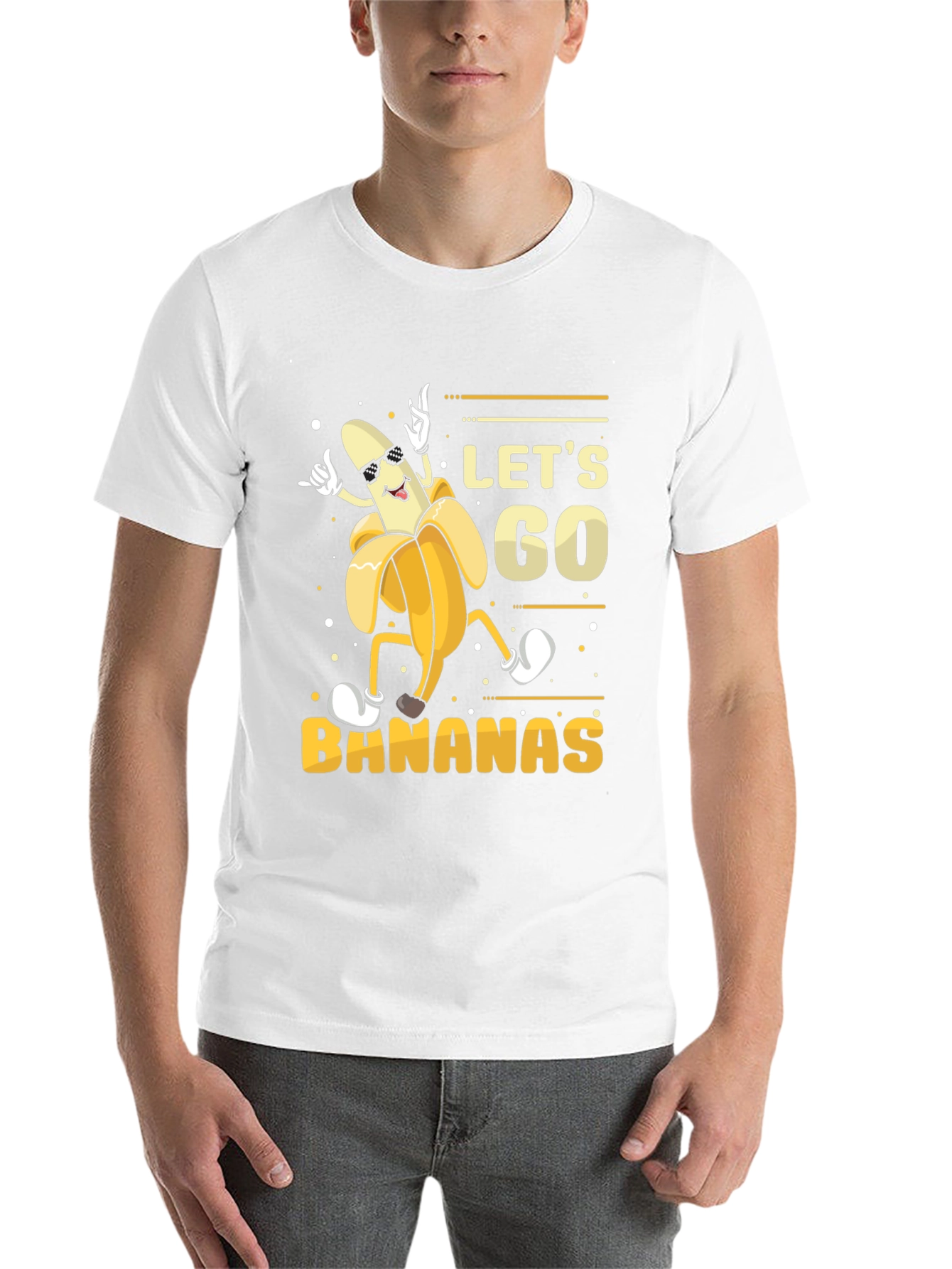 Black Let's Go Bananas! Graphic Tee view 14