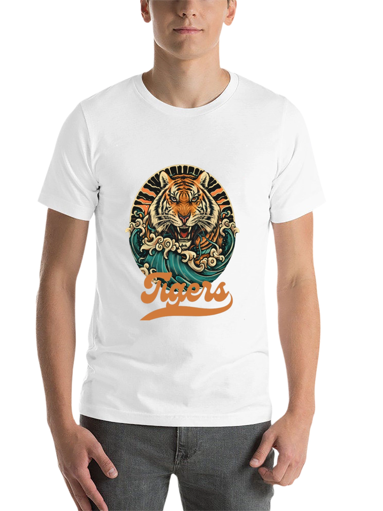 Black Tigers Graphic T-Shirt - Retro Design view 14