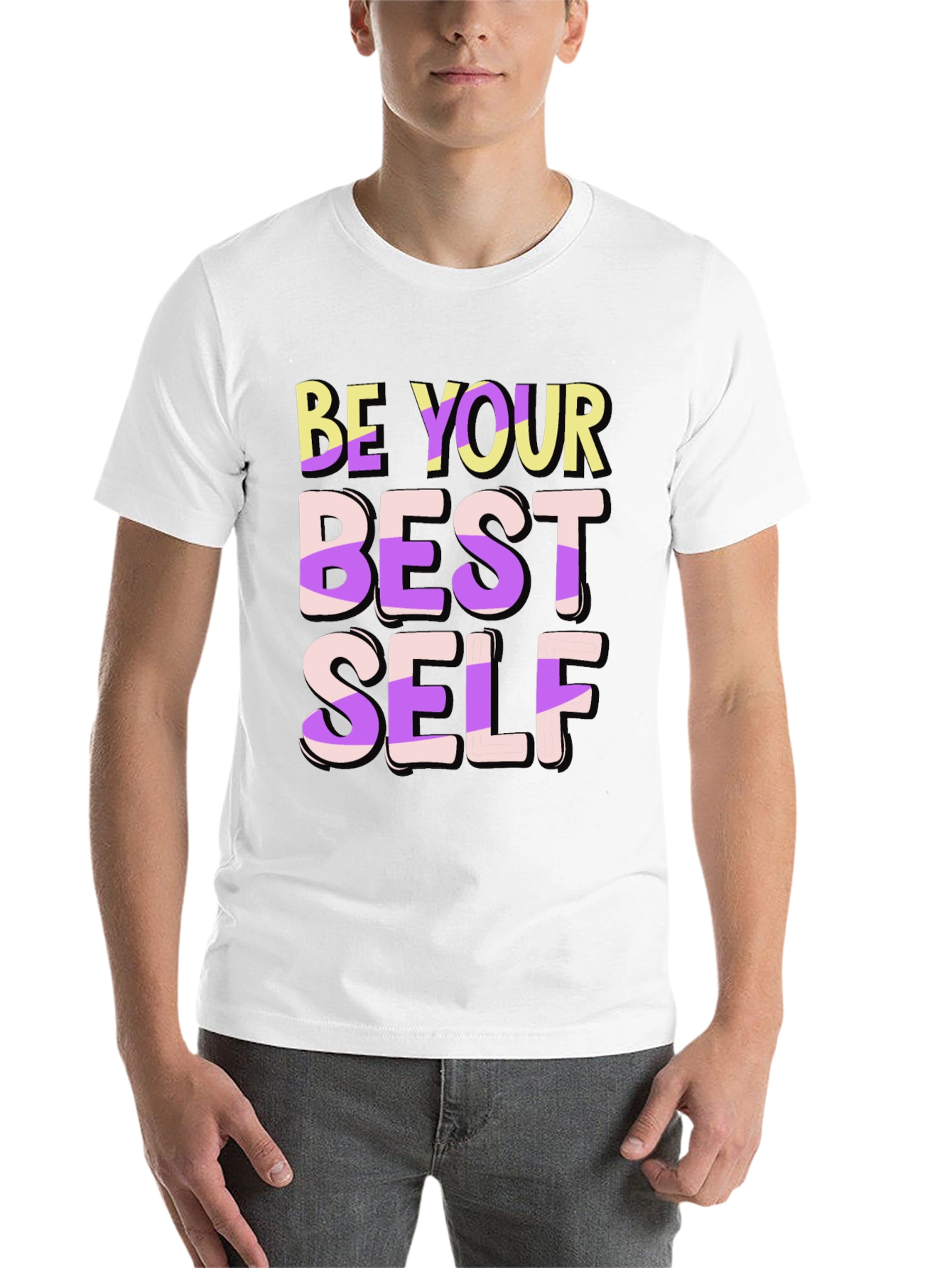 Black Be Your Best Self T-Shirt view 14